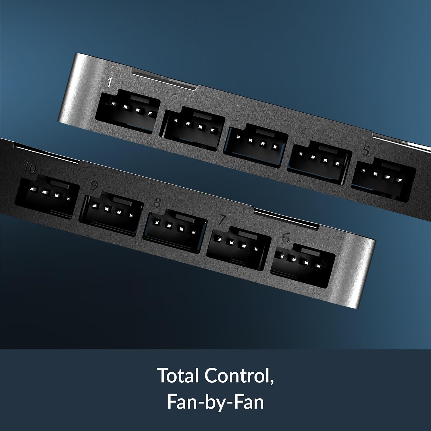 ARCTIC 10-Port Fan Controller | Individual PWM Control | Windows & Linux Support | Magnetic Mount | ACFAN00351A