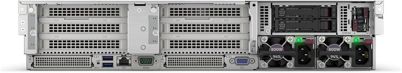 Features integrated 10/25GbE networking and dual 800W power supplies for reliable, high-bandwidth connectivity and enterprise-grade efficiency.