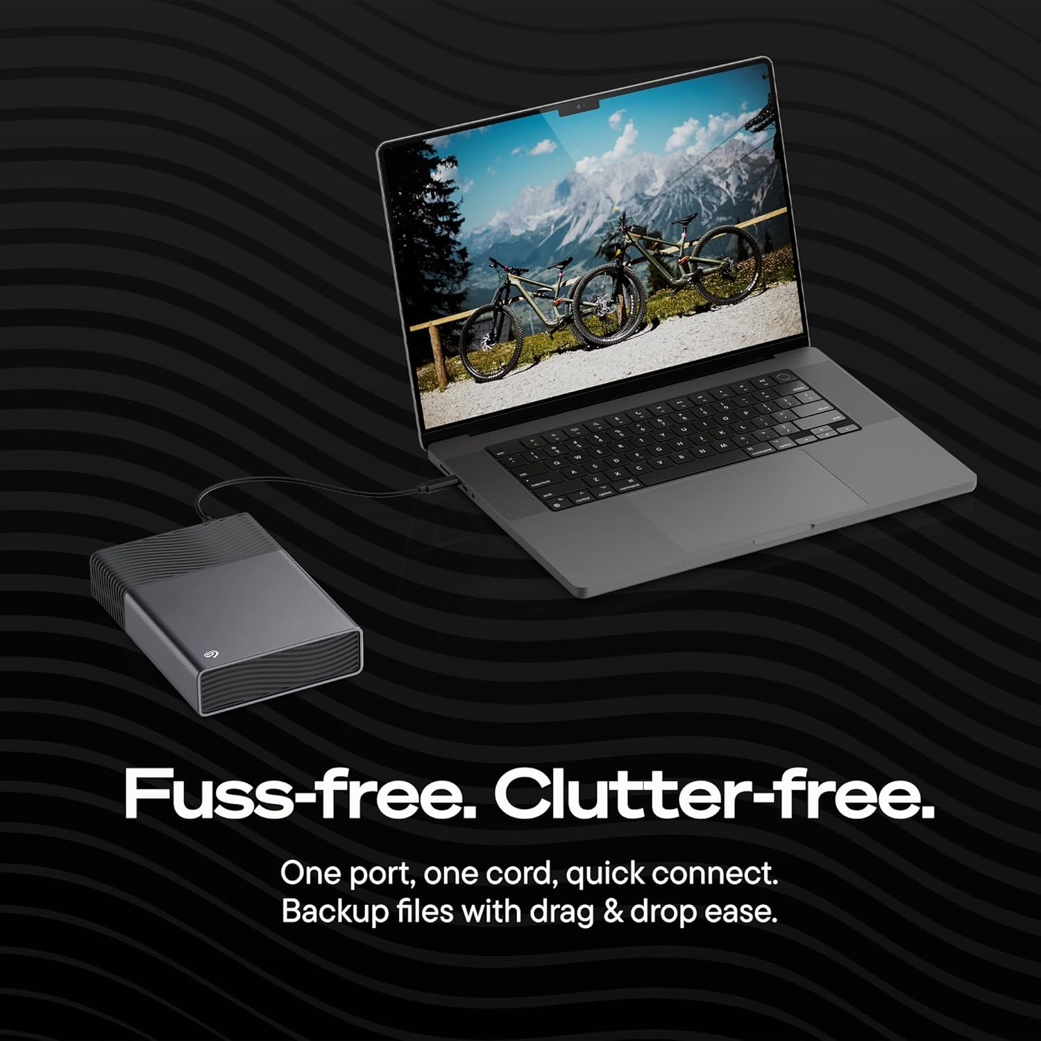 Seagate One Touch 8TB External Desktop Hard Drive | USB-C | Windows & macOS Compatible | Rescue Recovery | STNB8000400
