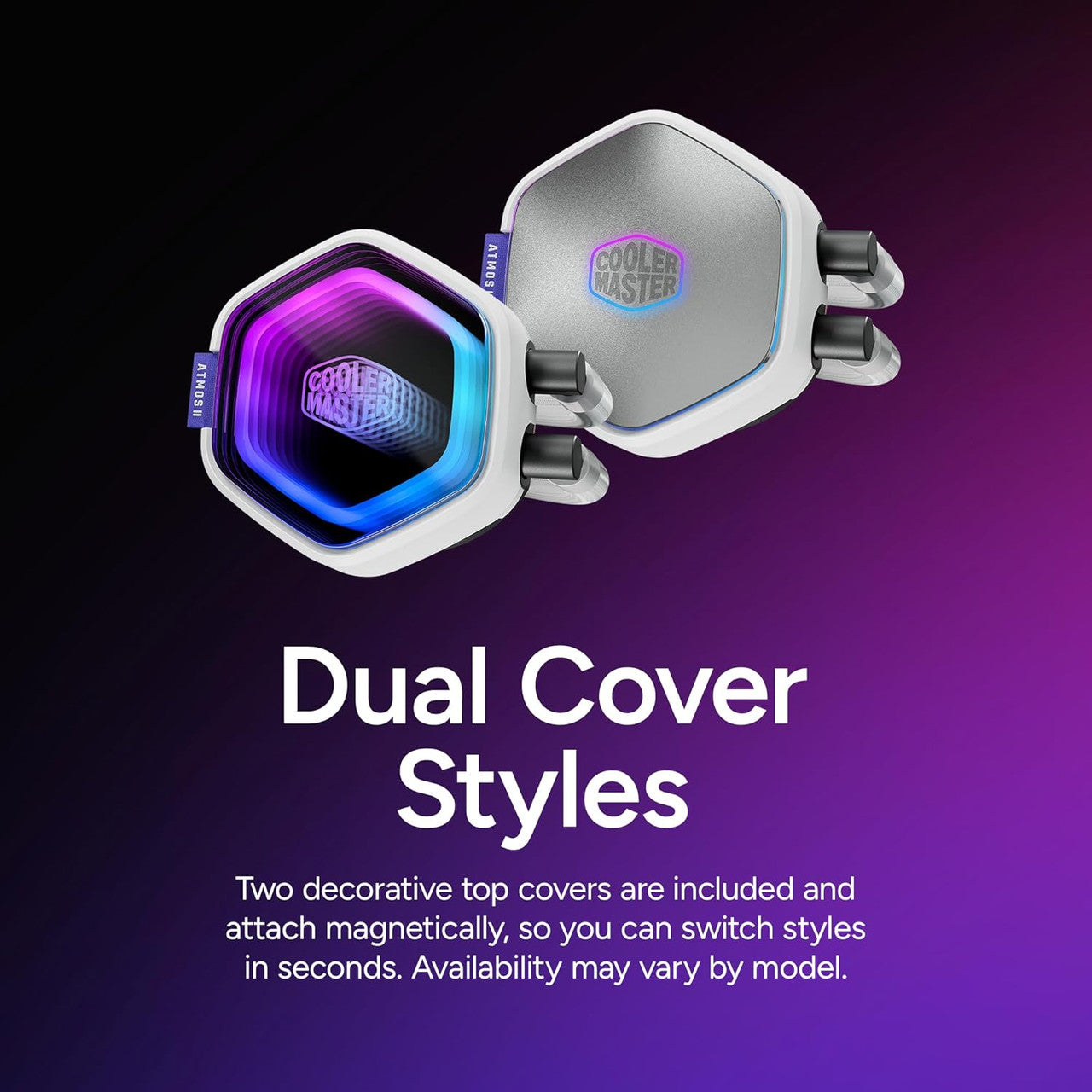 The integrated LCD panel allows real-time system monitoring and custom visuals.