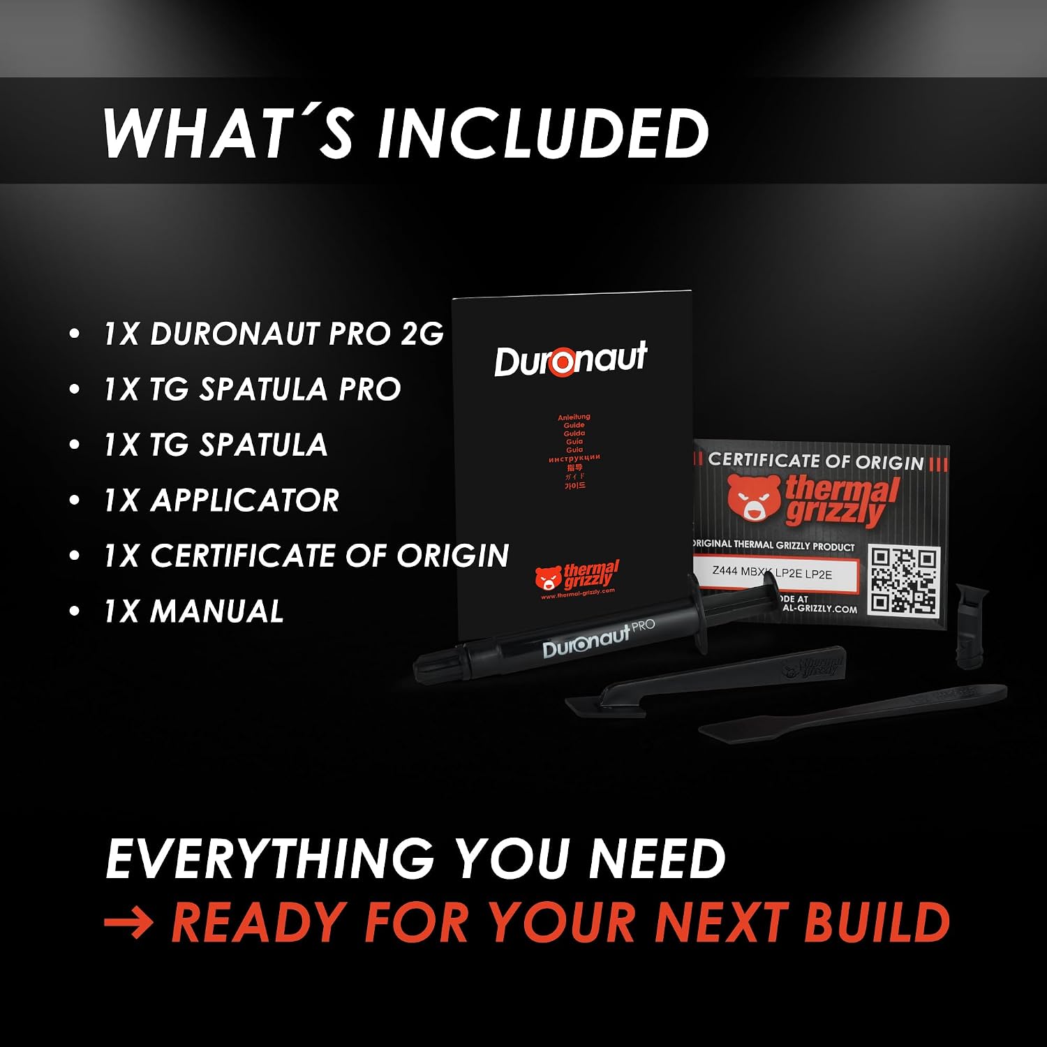 Thermal Grizzly Duronaut Pro | High-Performance Thermal Paste | 2g / 6g