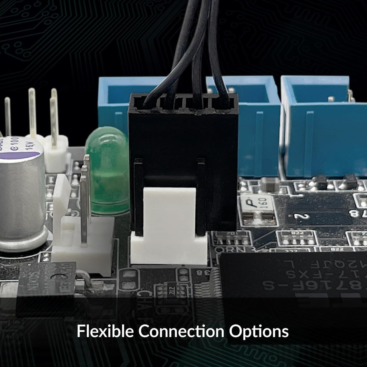 Arctic S8038-10K 80 mm | 10000 rpm | PWM controlled 4-Pin Server Fan (Black) - ACFAN00279A