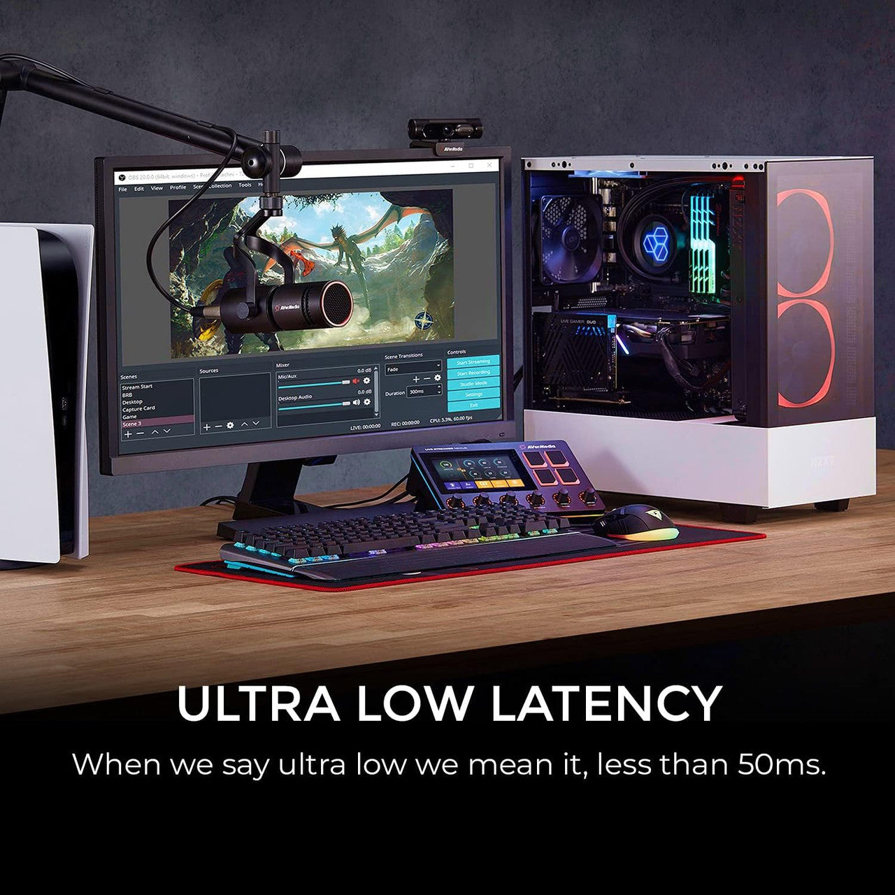 AVerMedia Live Gamer Duo Dual HDMI 1080p PCIe Video Capture Card, Stream 4k60 HDR and FHD 240fps Pass-Through GC570D