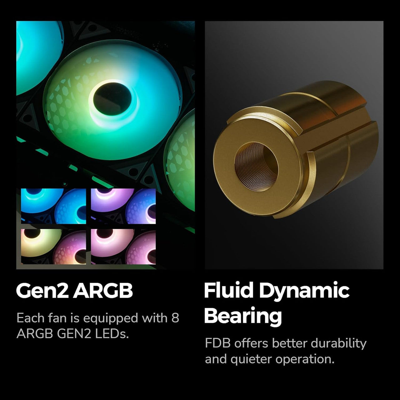 TRYX Panorama 360 ARGB 6.5'' AMOLED Curved Screen 3D Display AIO Cooler 360mm Asetek 8th Gen V2 Muti-Compatible Intel LGA 1851/1700 AMD AM5/AM4 (Black) L-P360A-AS3M-G1K