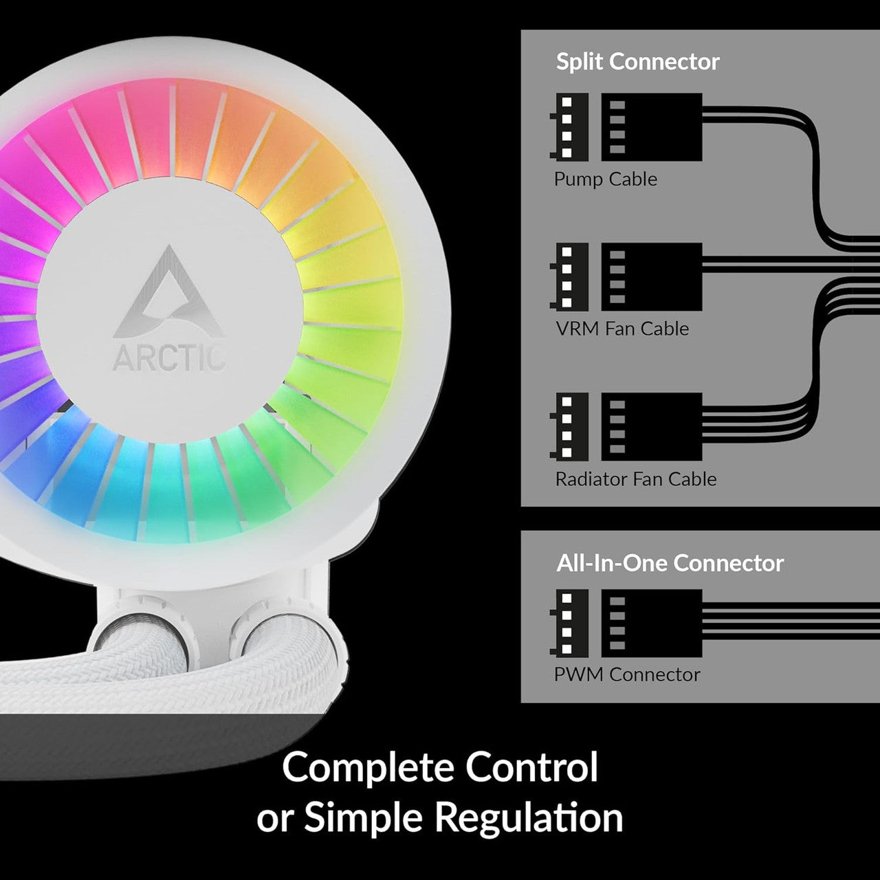 Arctic Liquid Freezer III 280 A-RGB Multi-Compatible All-in-one CPU AIO Water Cooler (White) ACFRE00151A