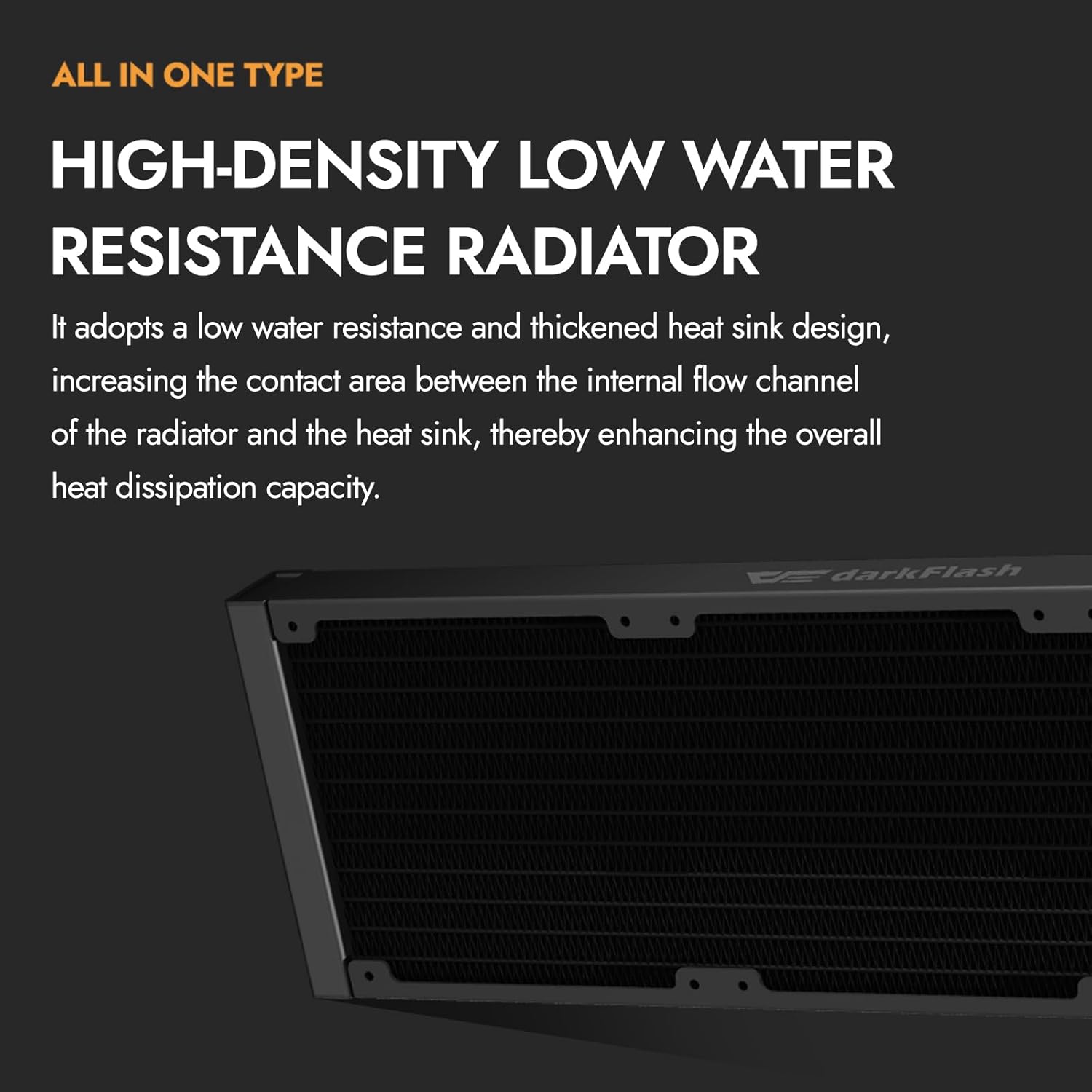 darkFlash UV360 360mm AIO Liquid CPU Cooler | 6.67" Curved 2K OLED Display | 3 x 120mm ARGB PWM Fans | Intel LGA 1851/1700/1200/115X | AMD AM5/AM4/AM3 | Black | DF-UV360-BK