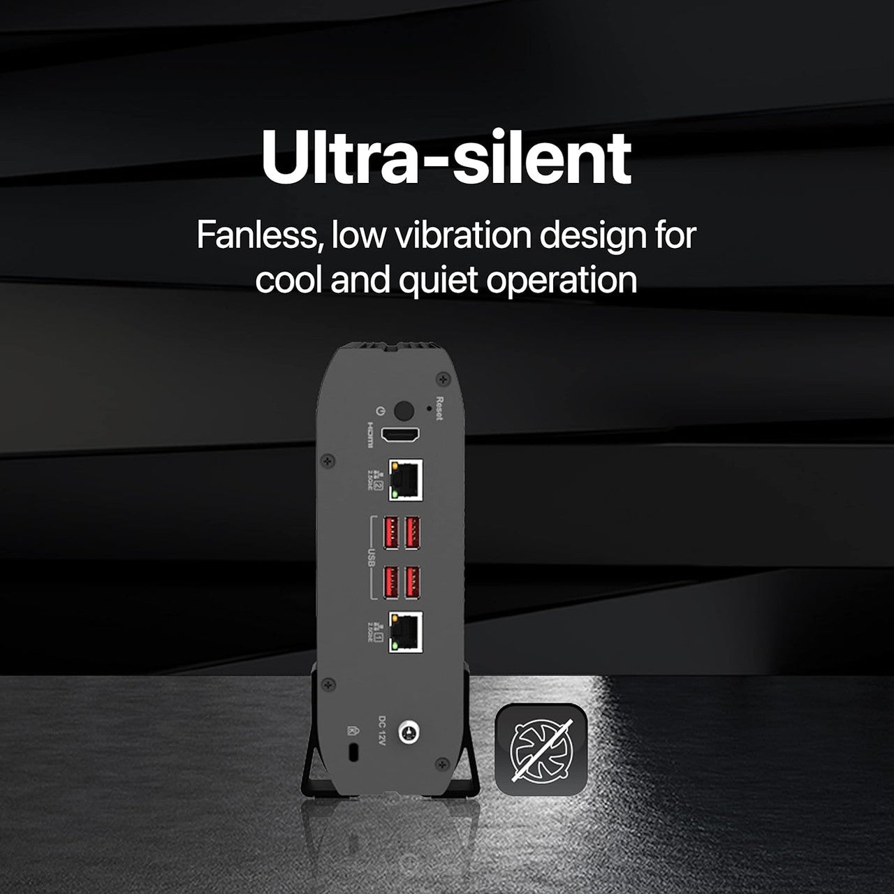 QNAP 4-Bay fanless Desktop NAS. Intel Celeron J6412 quad-core ,8GB RAM onboard ,2 x 2.5GbE, 1 x HDMI 1.4b TS-410E-8G-US