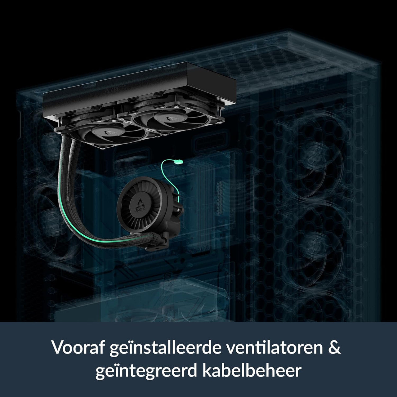 Arctic Liquid Freezer III Pro 280 CPU Fans 2 x 140 mm Water Cooling, AMD AM5/AM4, Intel LGA1851/1770 (Black) ACFRE00179A