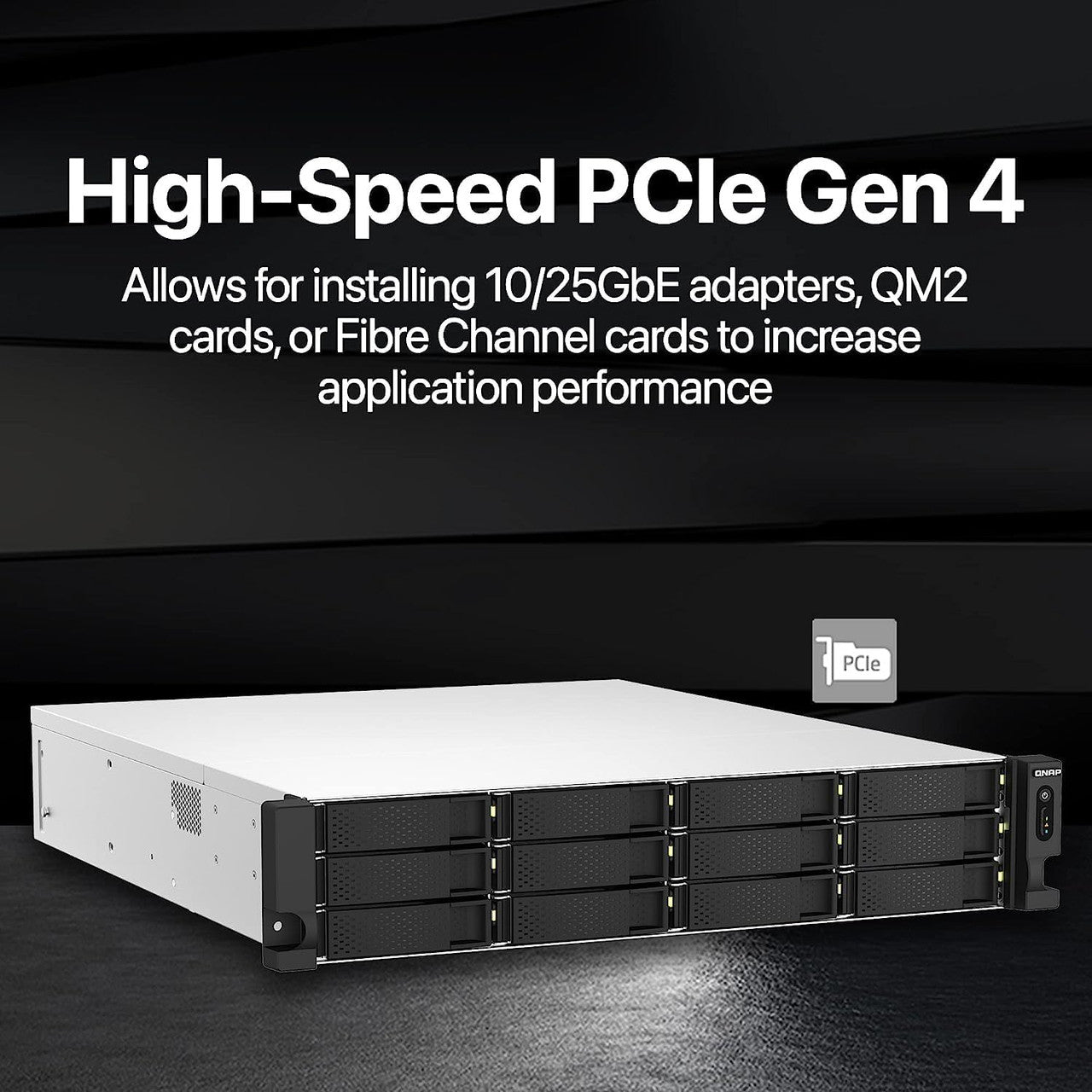 QNAP 18-Bay 2U rackmount NAS, Intel Xeon E-2336 ,32 GB ECC DDR4, USB 3.2 Gen2, 550W redundant TS-H1887XU-RP-E2336-32G-US