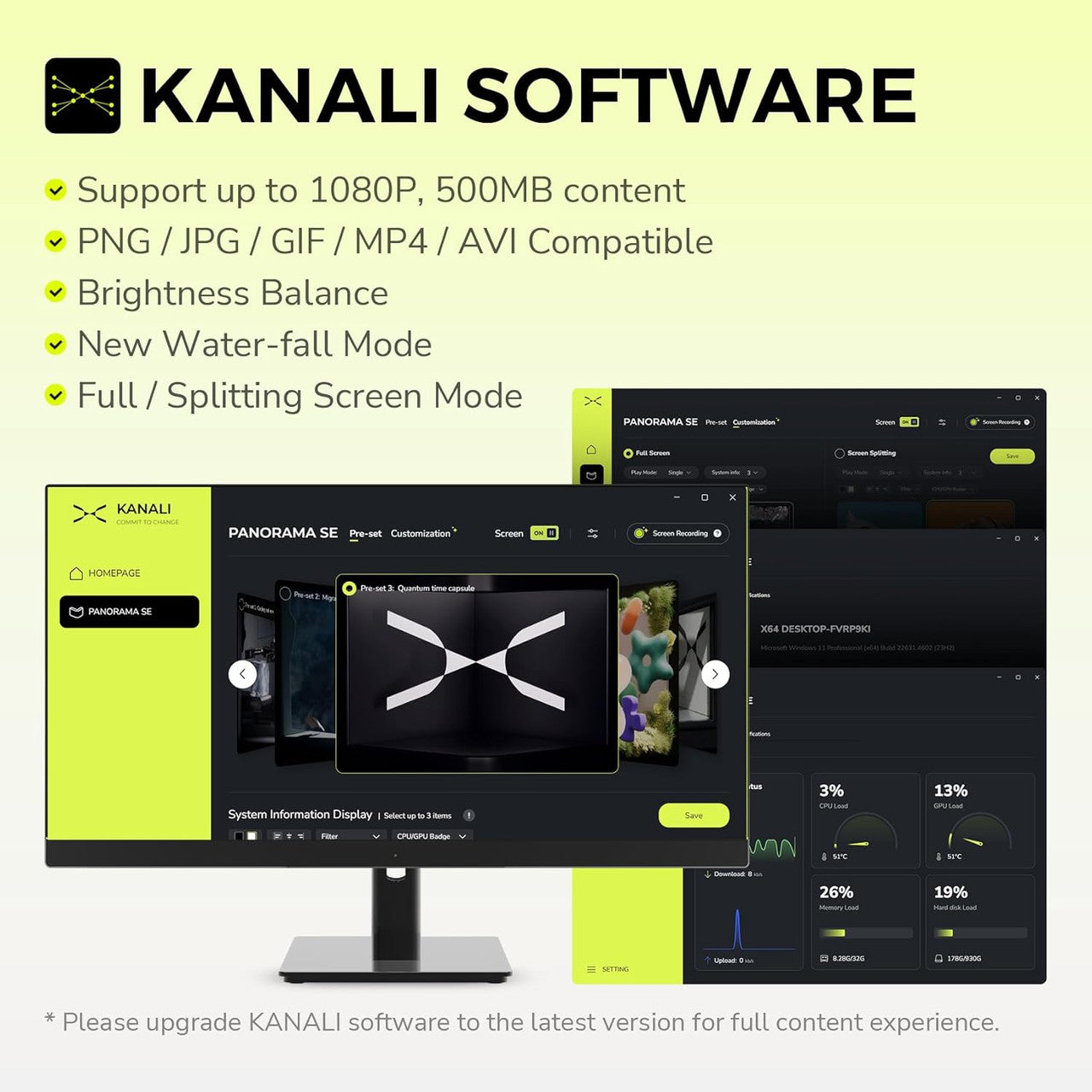 TRYX Panorama SE 360 ARGB 360mm AIO Rotatable 6.67" MOLED Curved Screen 3D Cooler Asetek Adela (White) L-P360L-AM3M-G0W