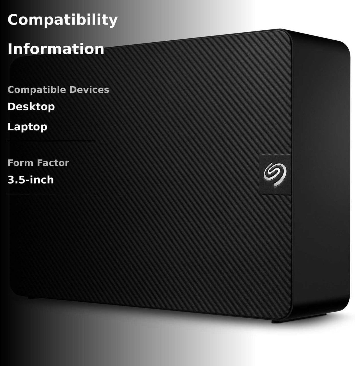 Seagate Expansion Desktop 26TB External Hard Drives, 3.5", PC & Laptop, USB 3.0, Data Rescue Service STKP26000400