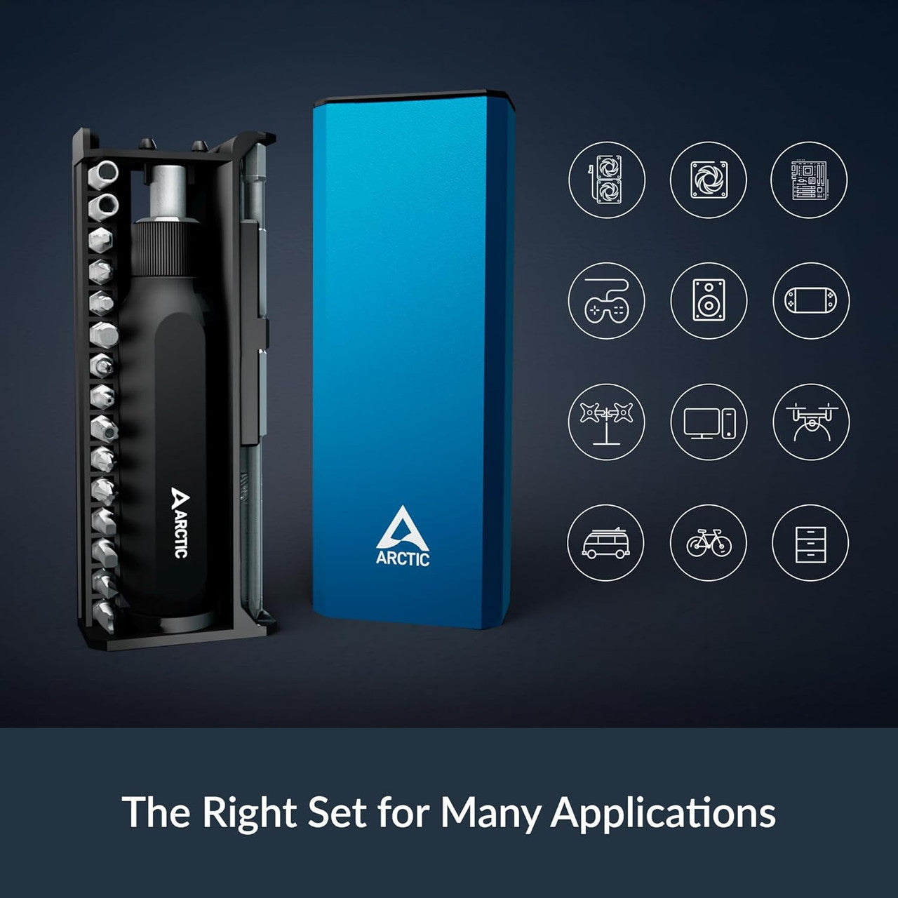 Arctic Ratchet Screwdriver Toolkit General household repairs, DIY projects, electronics repair AETLS00002A