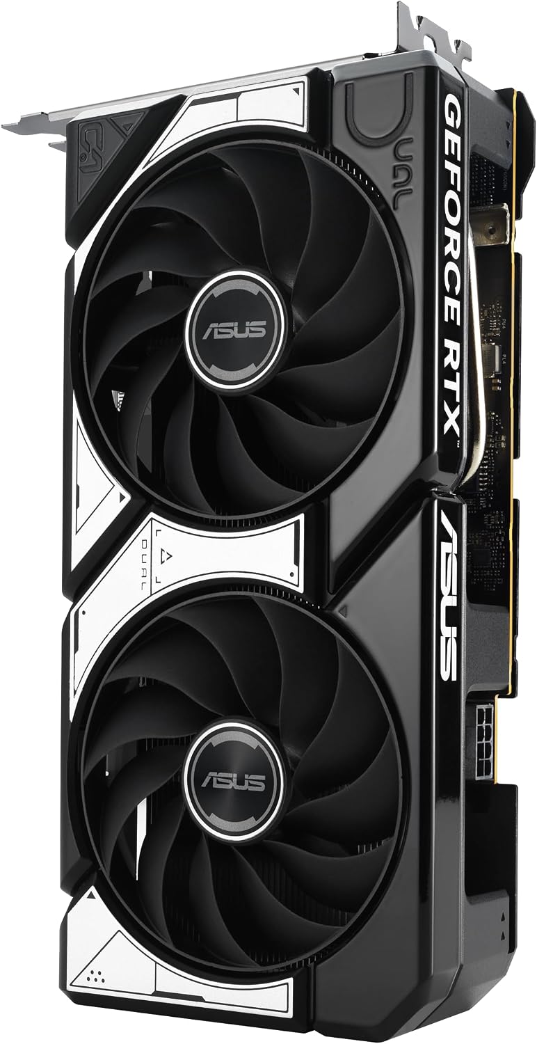 ASUS Dual GeForce RTX 5060 OC 8GB Graphics Card | NVIDIA GeForce RTX 5060 | 8GB GDDR7 | PCIe 5.0 | DLSS 4 | HDMI 2.1b + DisplayPort 2.1b | DUAL-RTX5060-O8G