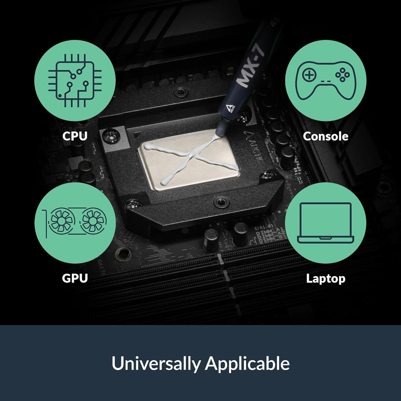 Long-lasting compound resists drying out, offering reliable cooling over time.