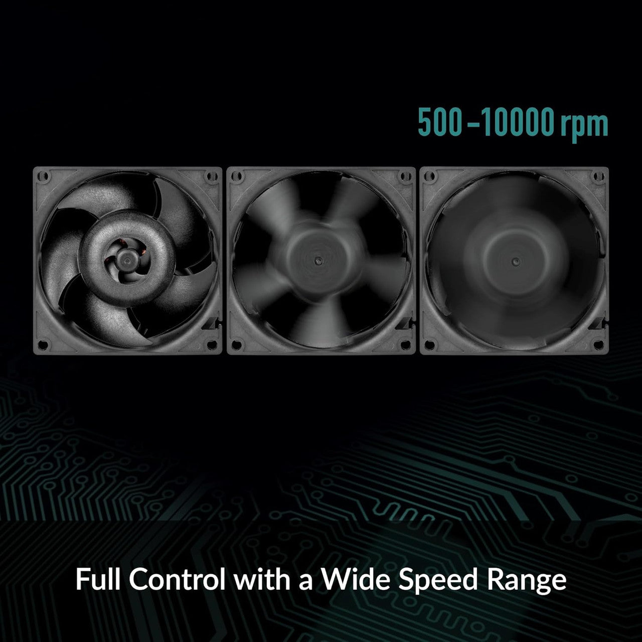 Arctic S8038-10K 80 mm | 10000 rpm | PWM controlled 4-Pin Server Fan (Black) - ACFAN00279A