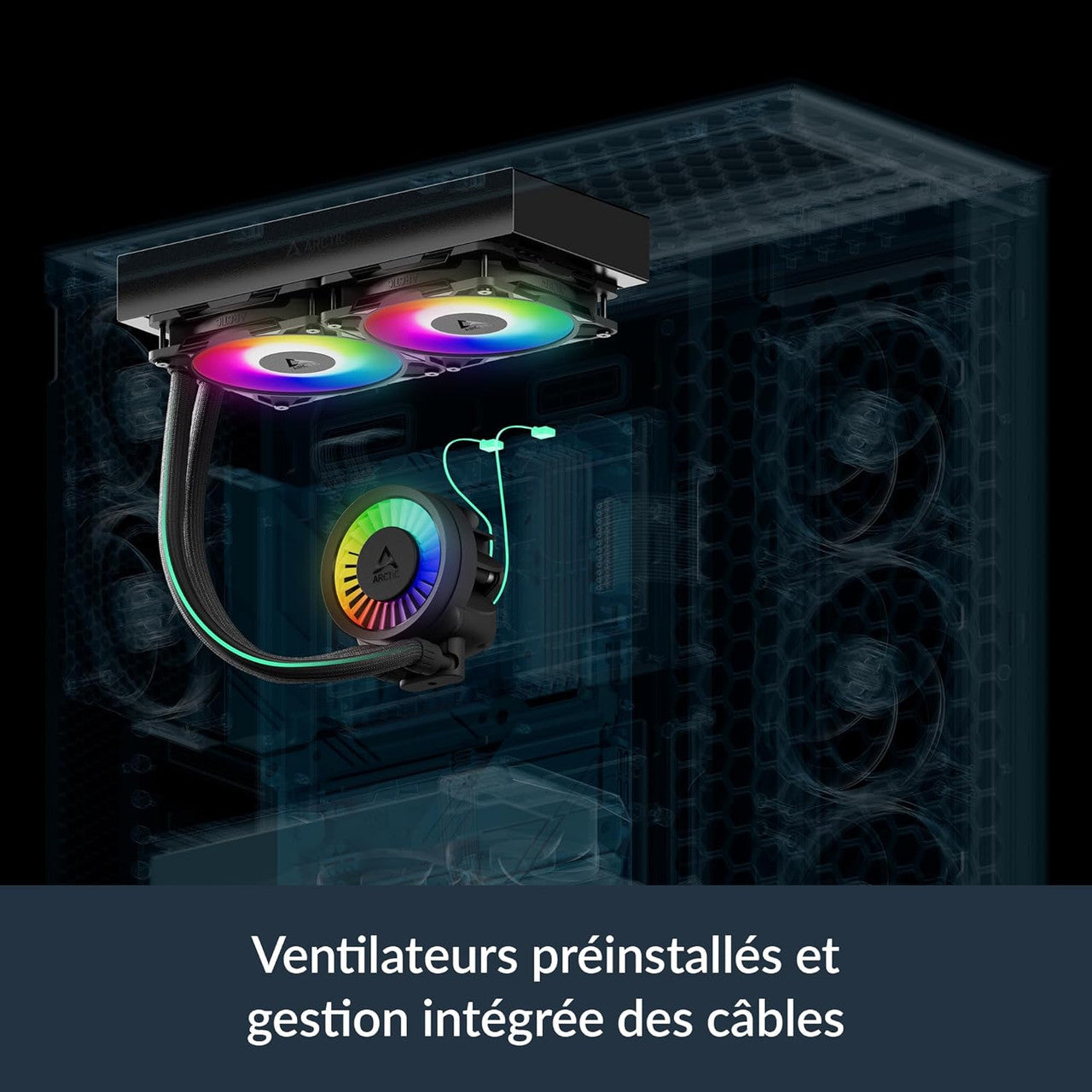 Arctic Liquid Freezer III Pro 240 A-RGB AIO CPU Cooler, Water Cooling, AMD AM5/AM4, Intel LGA1851/1700 (Black) ACFRE00182A