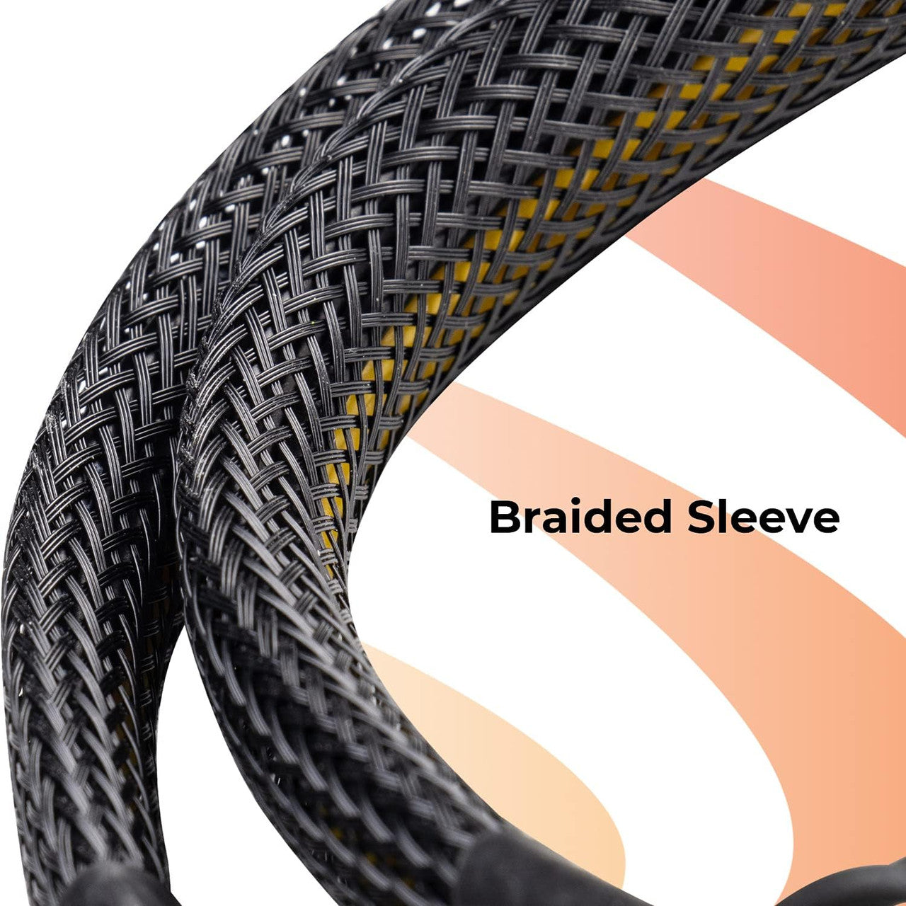 AAAwave Single Female 6 Pin PCI-E to Dual Male 6+2 Pin PCI-E Cable with Braided Sleeved