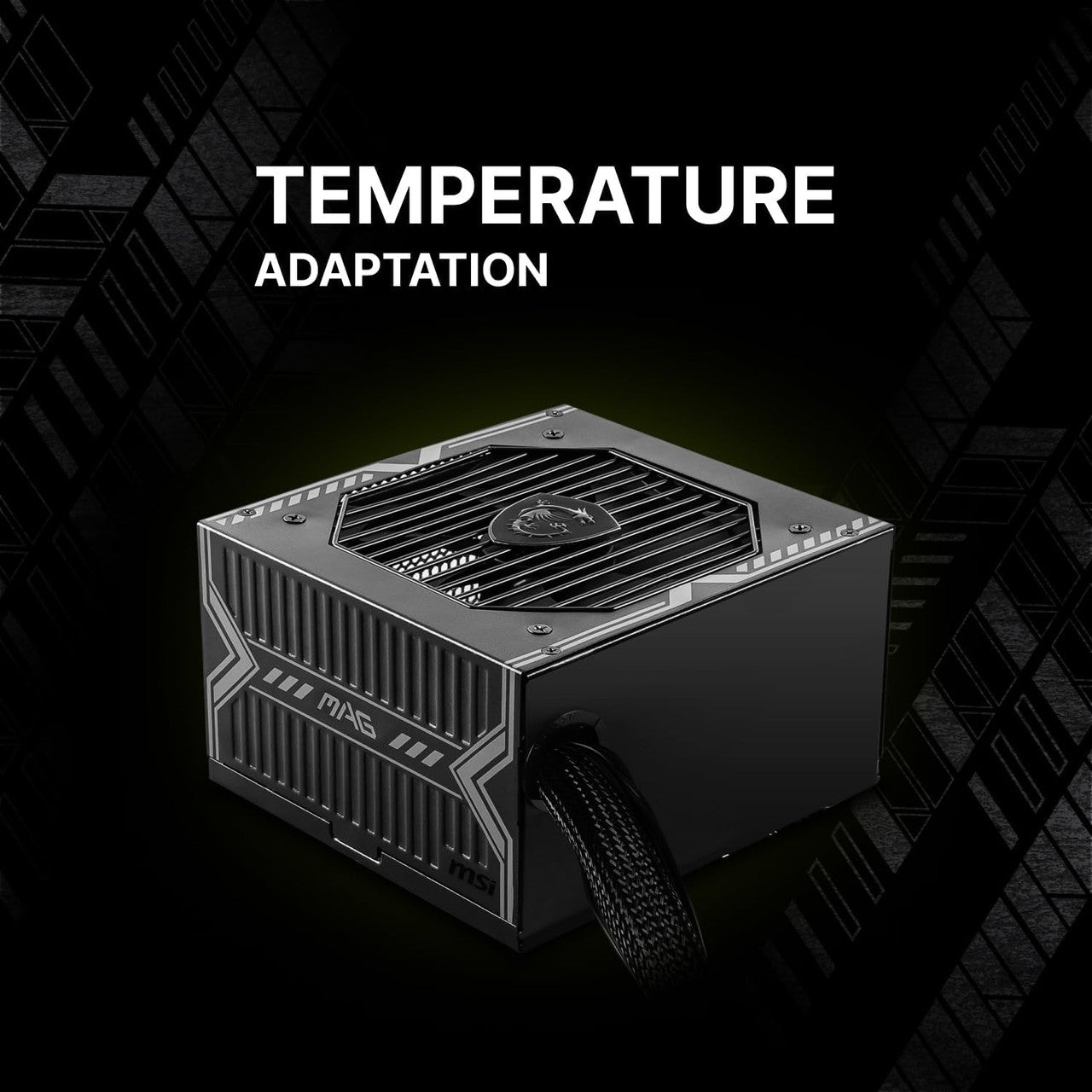 MSI Gaming Power Supply - PCIE 5.1 Ready 80 Plus Bronze Certified 750W ATX PSU MAG A750BN PCIE5