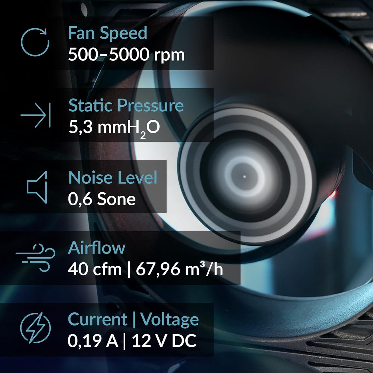 ARCTIC P8 Max High-Performance 80 mm case Fan, PWM Controlled 500-5000 RPM, Double Ball Bearing Black ACFAN00286A