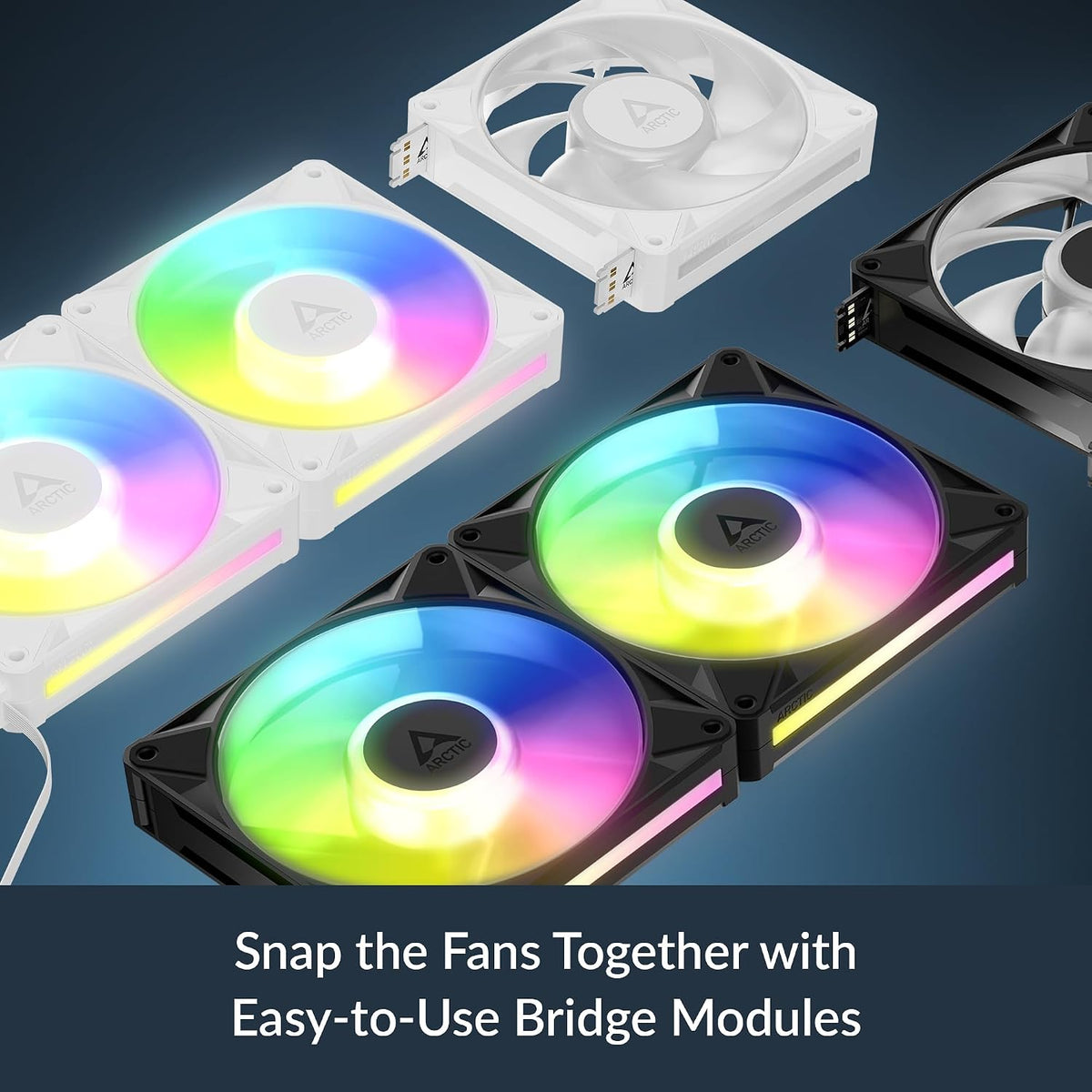 ARCTIC BioniX P12 A-RGB Case Fan | 120mm | PWM | Black/White | 1pc/3pcs