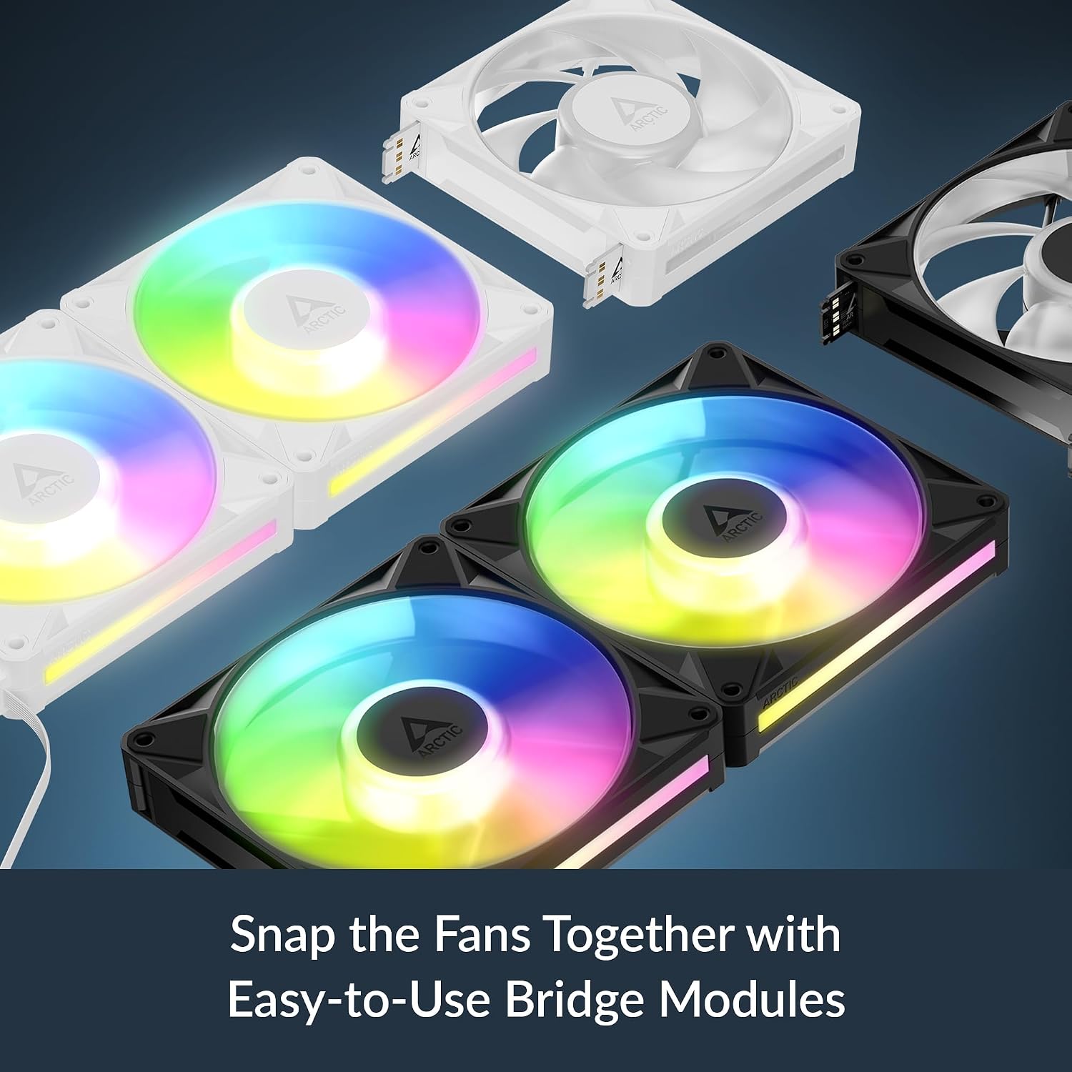 ARCTIC BioniX P14 A-RGB Case Fan | 140mm | PWM | Black/White | 1pc/3pcs