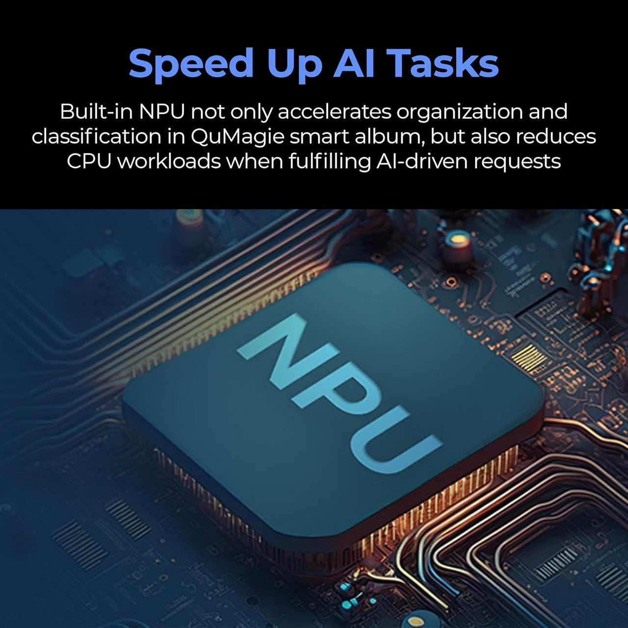 Includes USB 3.2 Gen 1 ports for fast data backup, external storage expansion, and peripheral connectivity.