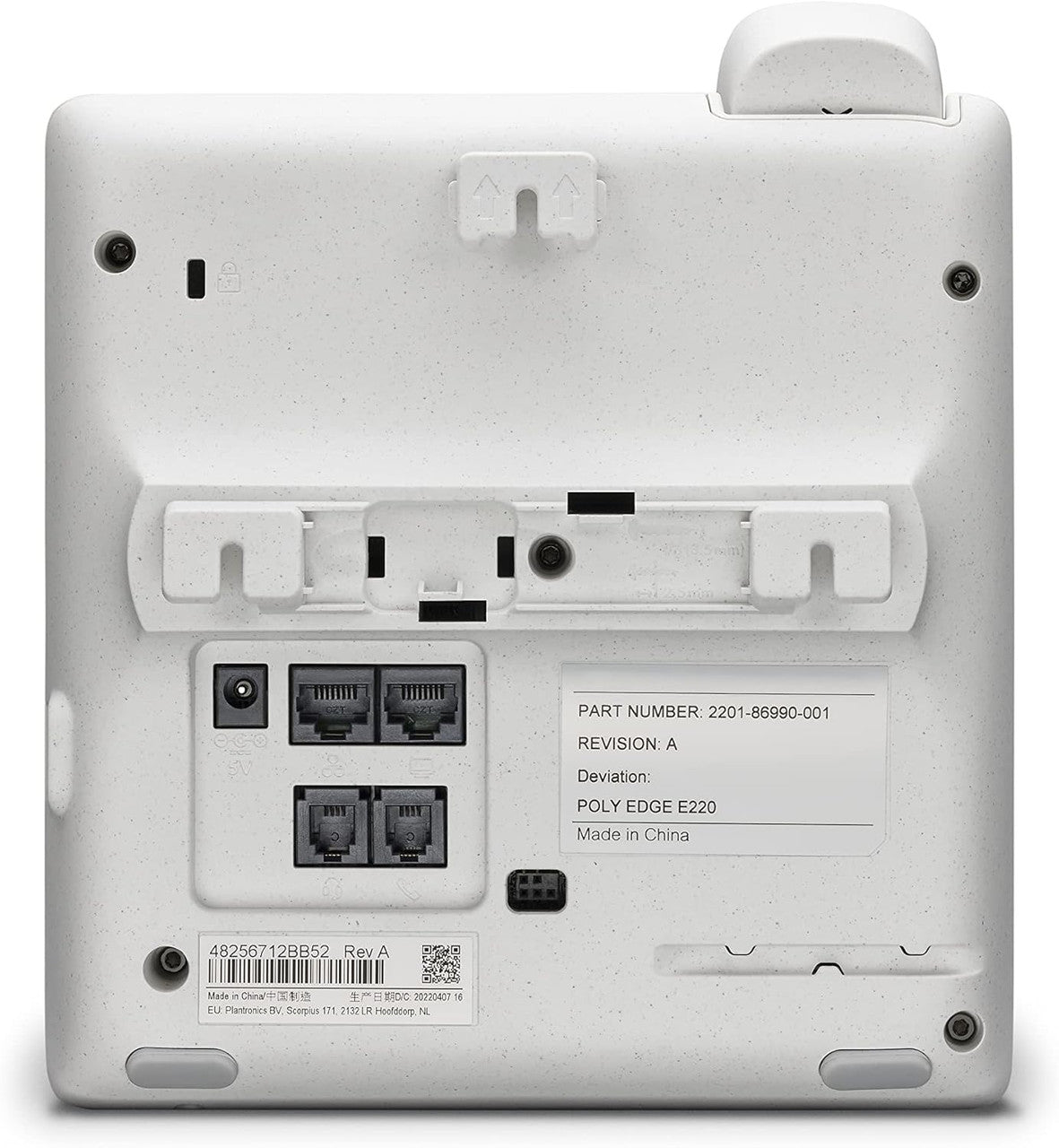 Poly Edge E220 IP Desk Phone 4-line Supporting up to 16 Lines Integrated Bluetooth for Mobile Phone & Headset 82M87AA