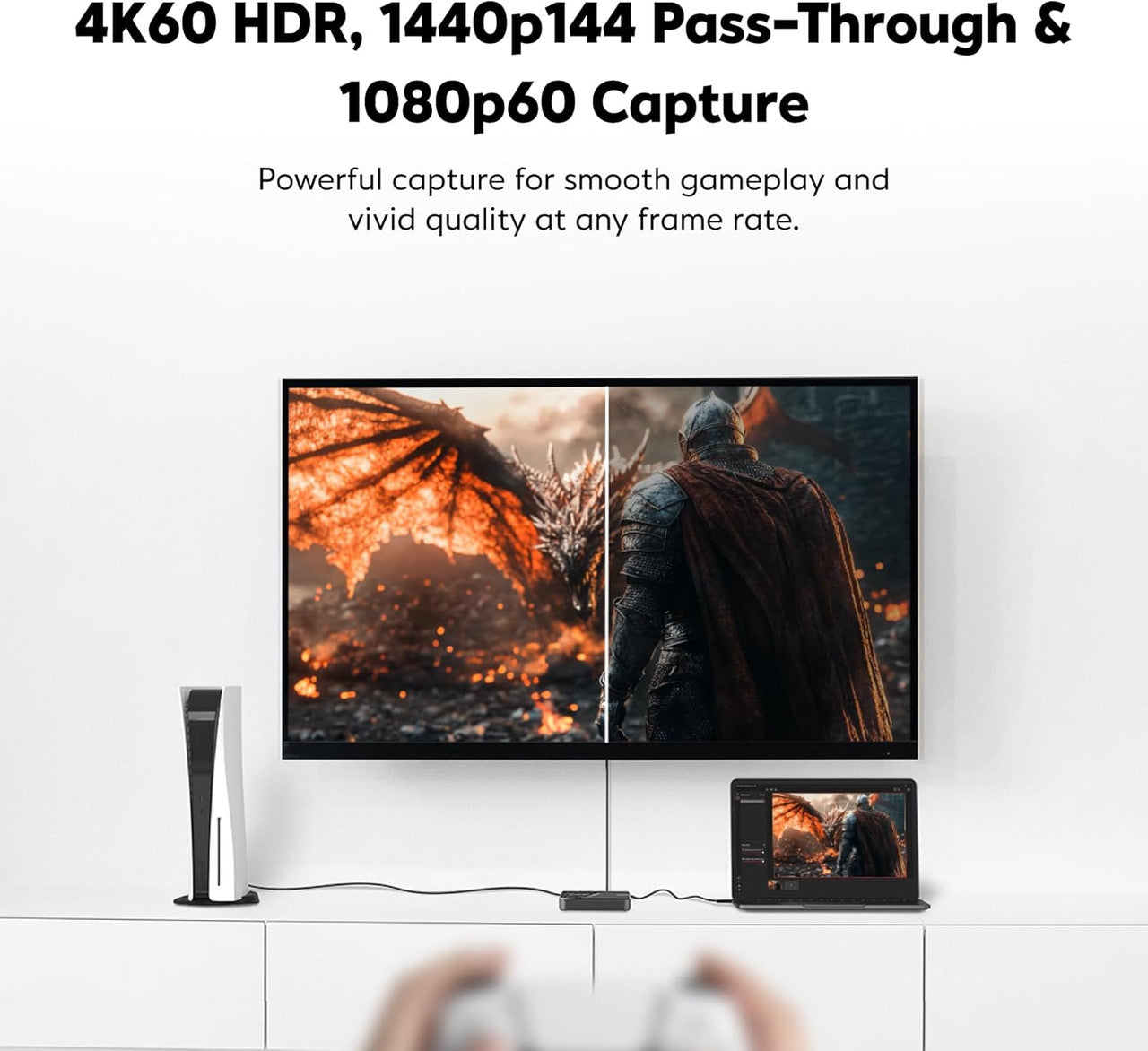 AVerMedia StreamLine MINI Capture Card - 4K60 HDR Passthrough, 1080p60 Video Record, Ultra-Low Latency Streaming GC311G2