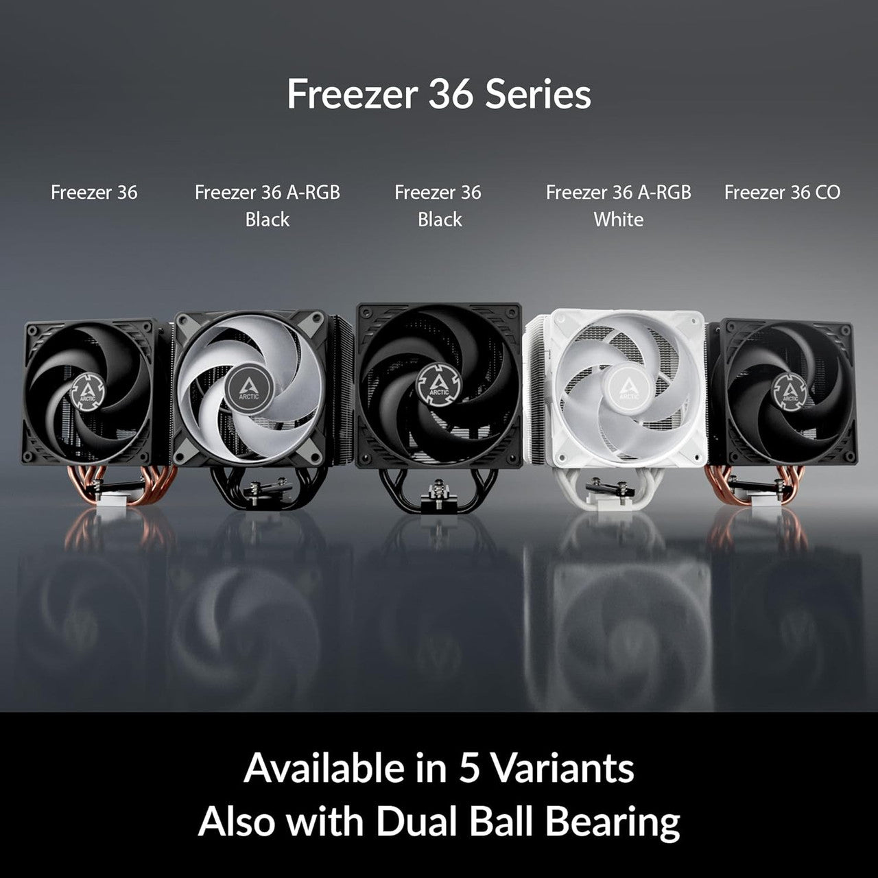 Arctic Freezer 36 A-RGB CPU Cooler ntel Socket LGA1700,AMD Socket AM4-5 Pressure Optimized Fan - White ACFRE00125A
