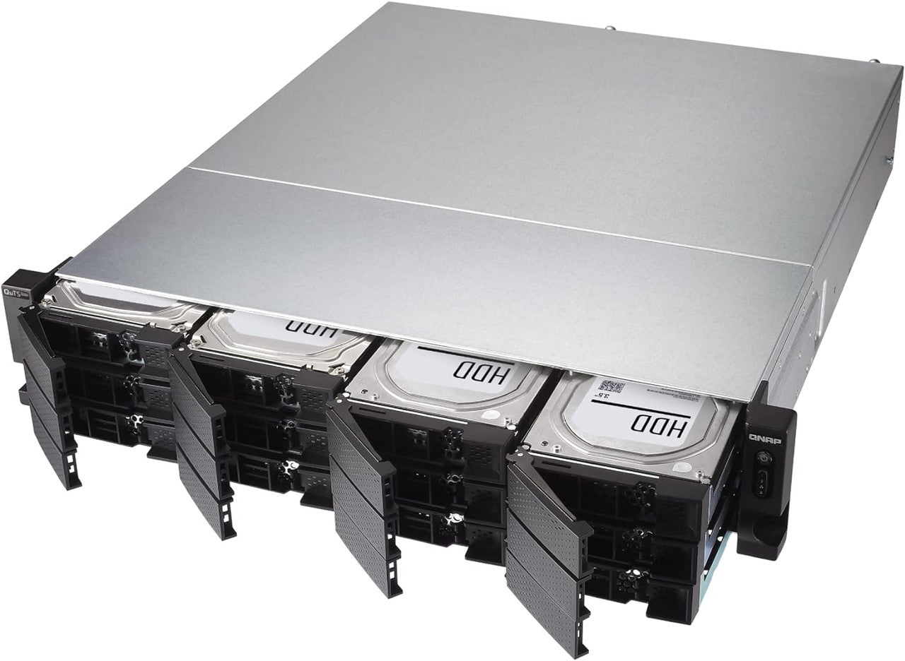 QNAP 2U 18 Bay QTS hero NAS/iSCSI IP-SAN, Xeon D-1622 4 cores 2.60 GHz, 32GB DDR4 ECC RAM TS-H1886XU-RP-R2-D1622-32G-US