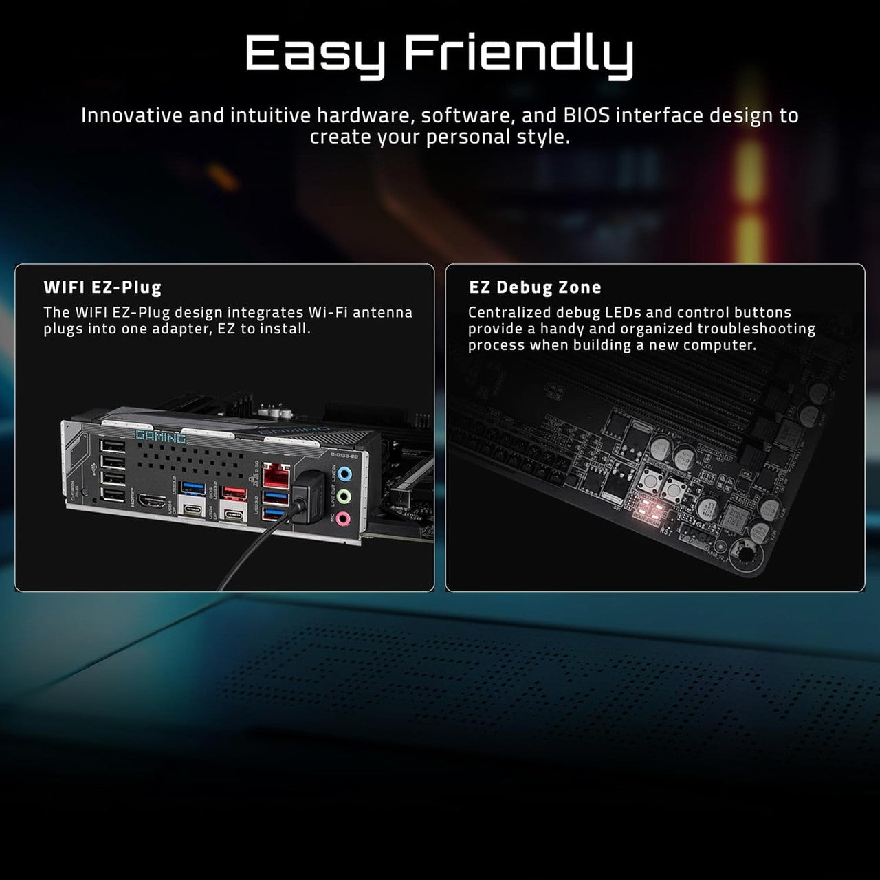 Built-in USB4 ports provide lightning-fast data transfer and advanced peripheral compatibility.
