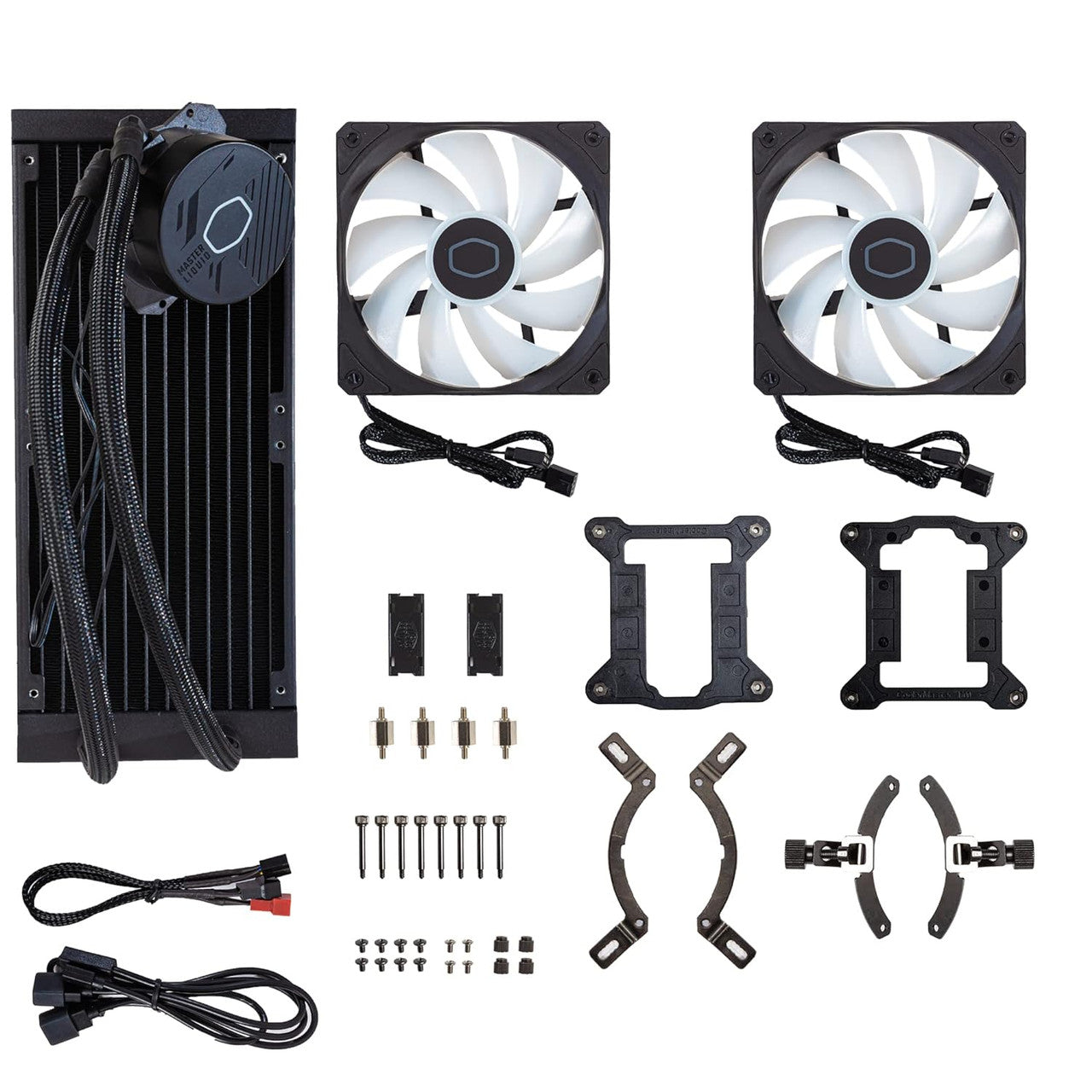 Cooler Master MasterLiquid 240L Core 240mm AIO Liquid Cooler ARGB Sync Gen S Coldplate Pump 120mm PWM MLW-D24M-A18PZ-R1