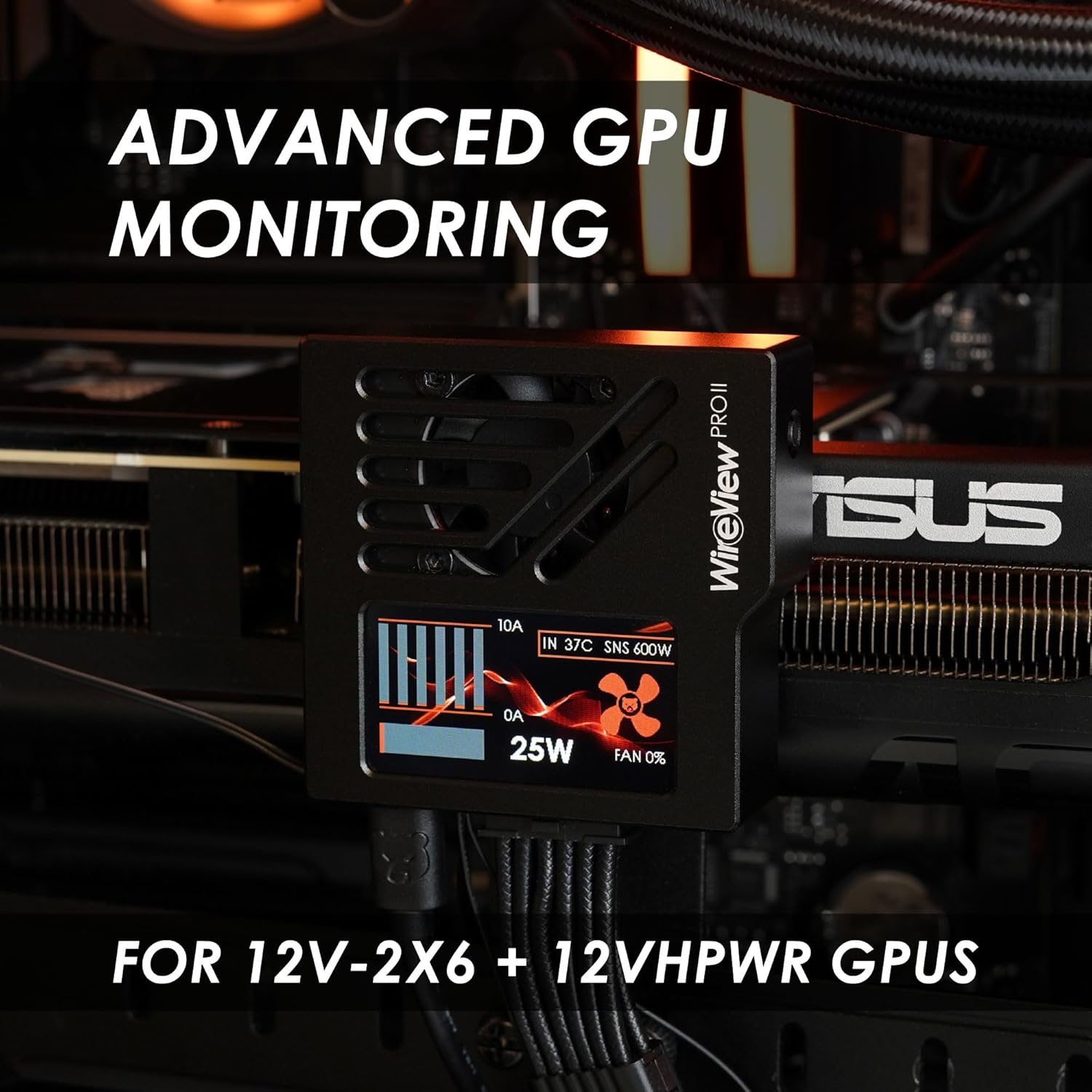 Thermal Grizzly WireView Pro II GPU Monitor | Normal/Reversed | Black/White