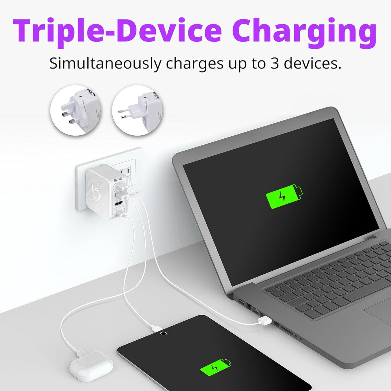 AverMedia Elite Go Capture Card for Streaming Portable Charger Fast Charging USB C, TV Docking Station Compatible w/ iPhone, iPad, Laptop (WHITE) GC313ProWHITE