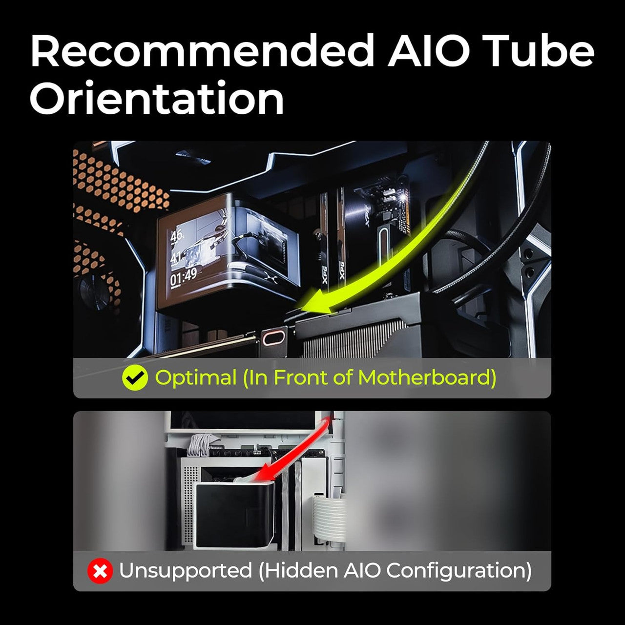 TRYX Panorama 360 6.67'' AMOLED Curved Screen 3D AIO Cooler Asetek 8th Gen V2 Non- ARGB Magnetic Performance Fan Intel LGA 1851/1700 AMD AM5/AM5 (White) L-P360N-DS3M-G1W