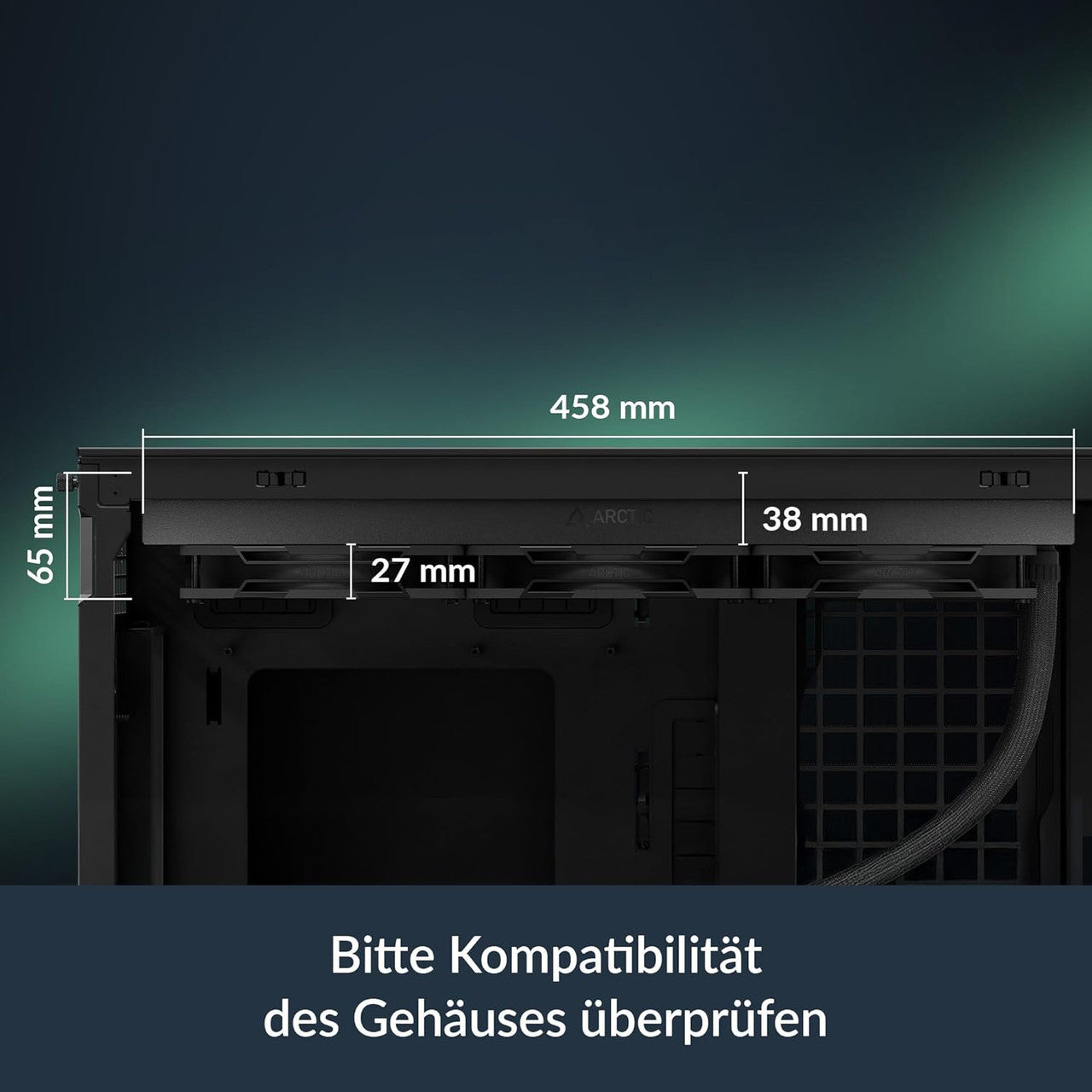 Arctic Liquid Freezer III Pro 420 A-RGB AIO CPU Fans 3 x 140mm Water Cooling AM5/AM4, Intel LGA1851/1770 (Black) ACFRE00185A