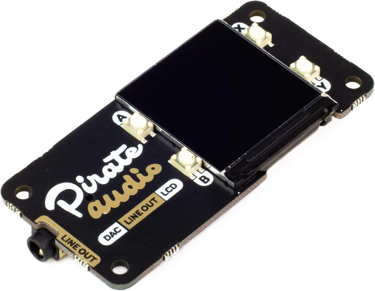 Pimoroni Pirate Audio Line-out for Raspberry Pi high-quality I2S DAC, high-res colour display PIM483