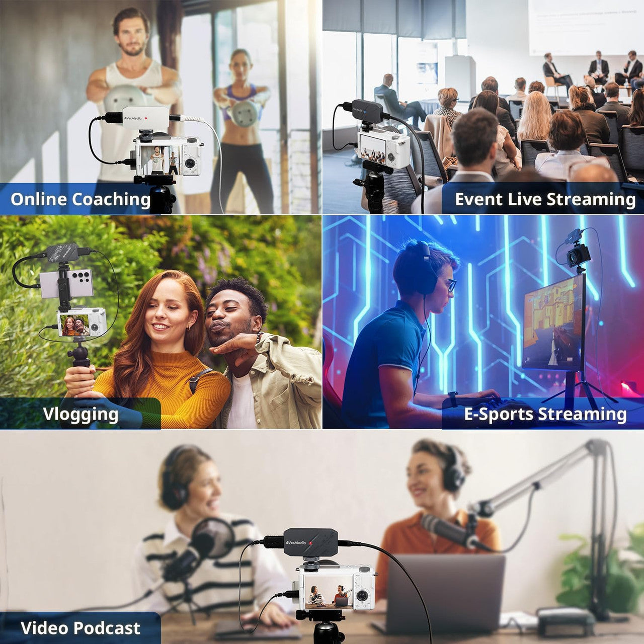 AVerMedia CamStream 4K Black 4K60 HDMI Capture Card-DSLR, Camcorder, Action Camera, Low Latency for Streaming & VC BU113G2