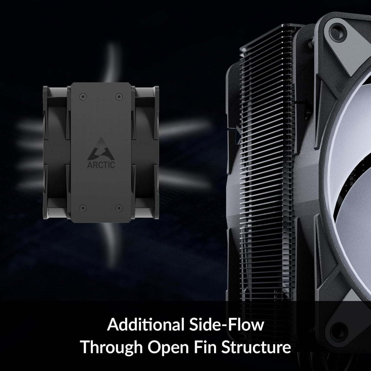 Arctic Freezer 36 A-RGB CPU Cooler Intel Socket LGA1700,AMD Socket AM4-5 Pressure Optimized Fan - Black ACFRE00124A