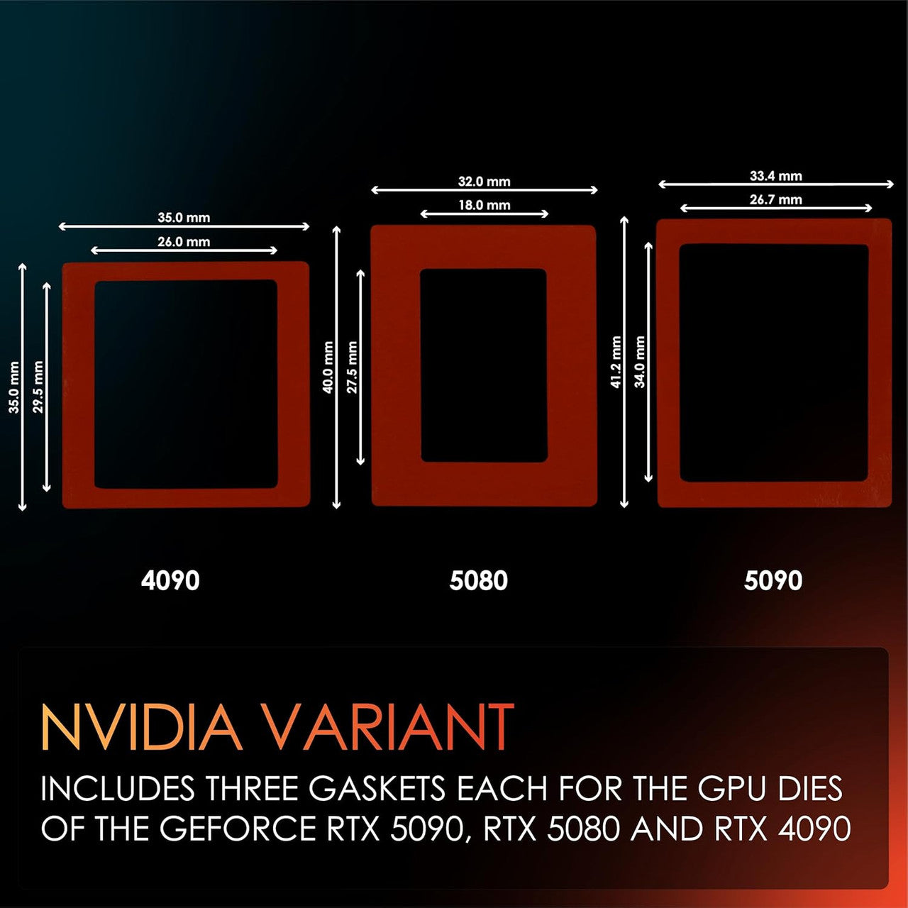 Thermal Grizzly TG GPU Guard Gasket for RTX 4090/5080/5090 Highly Compressible, Protection, 9‑Piece TG-GG-01