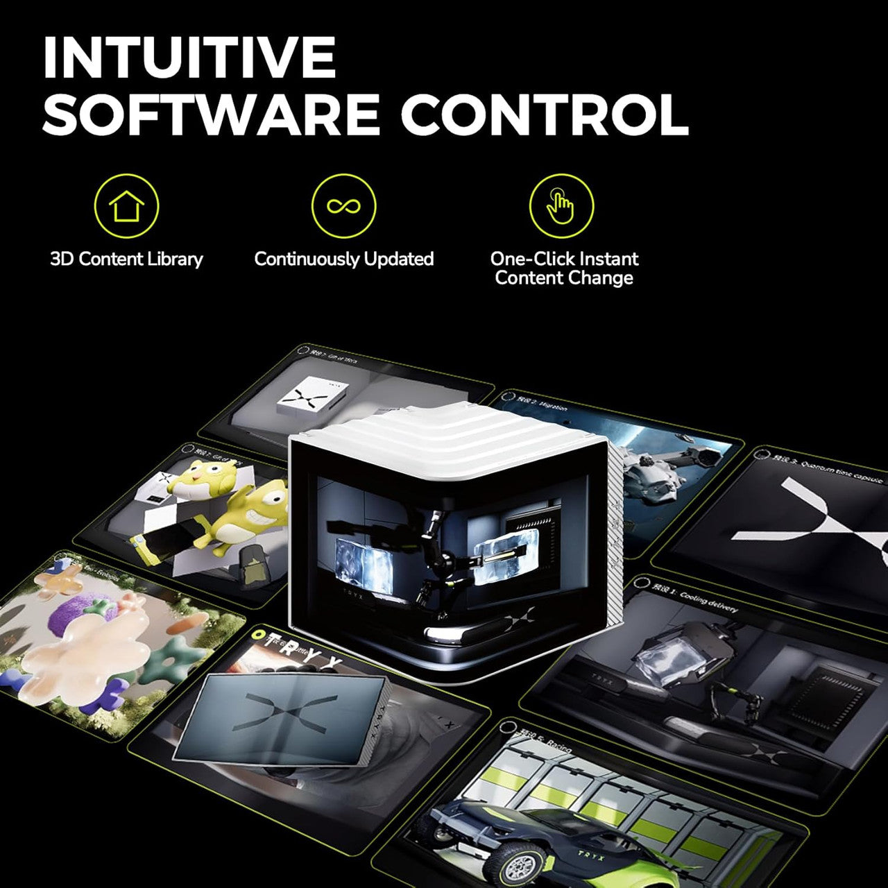 TRYX Panorama 360 Muti-Compatible AMOLED L-Shaped 3D Anamorphic