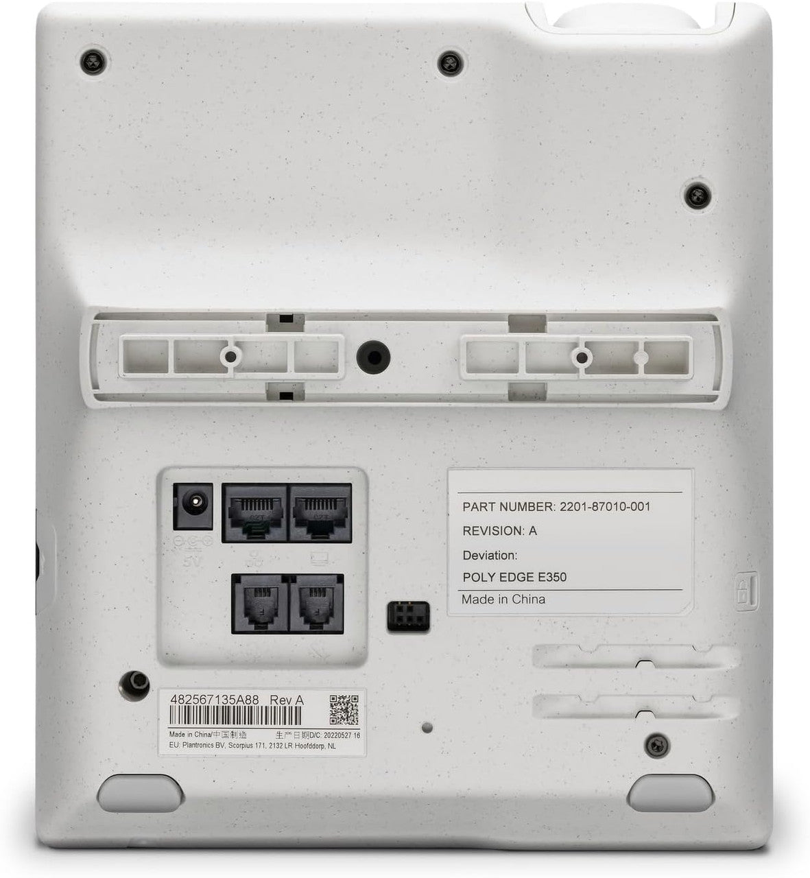 Poly Edge E350 IP Desk Phones (Plantronics+Polycom) Easy to Install, Included WiFi- line Supporting up to 32 Lines 82M89AA