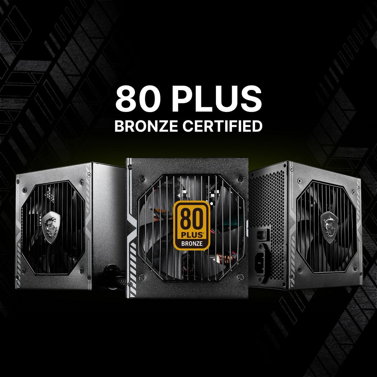MSI Gaming Power Supply - PCIE 5.1 Ready 80 Plus Bronze Certified 750W ATX PSU MAG A750BN PCIE5
