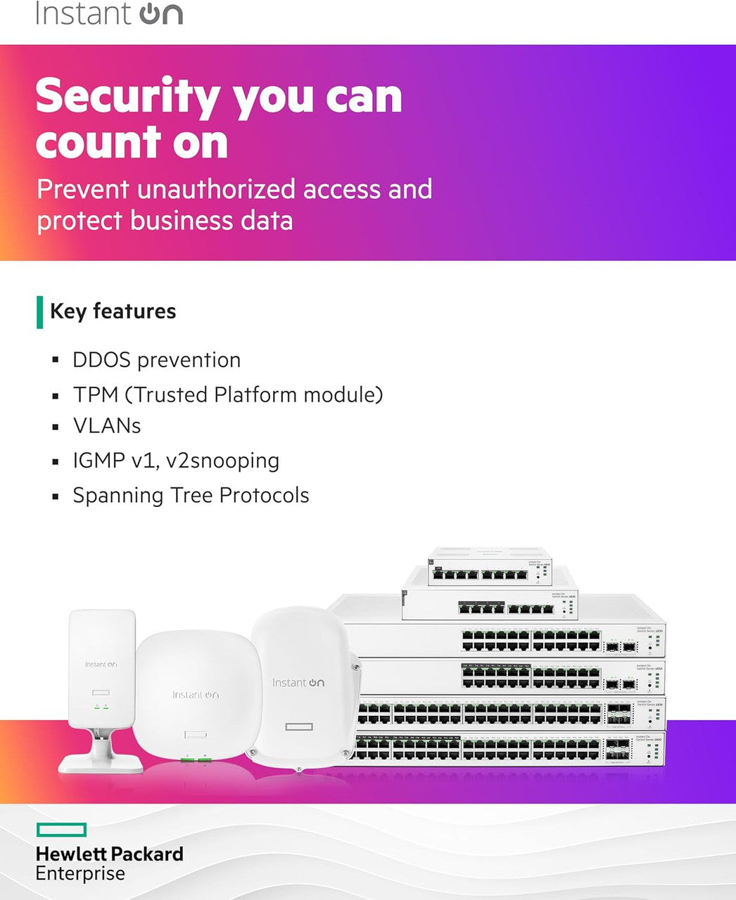 HPE Networking Instant On 1830 8-Port Gb Smart Switch | Fanless | US Cord | JL810A#ABA