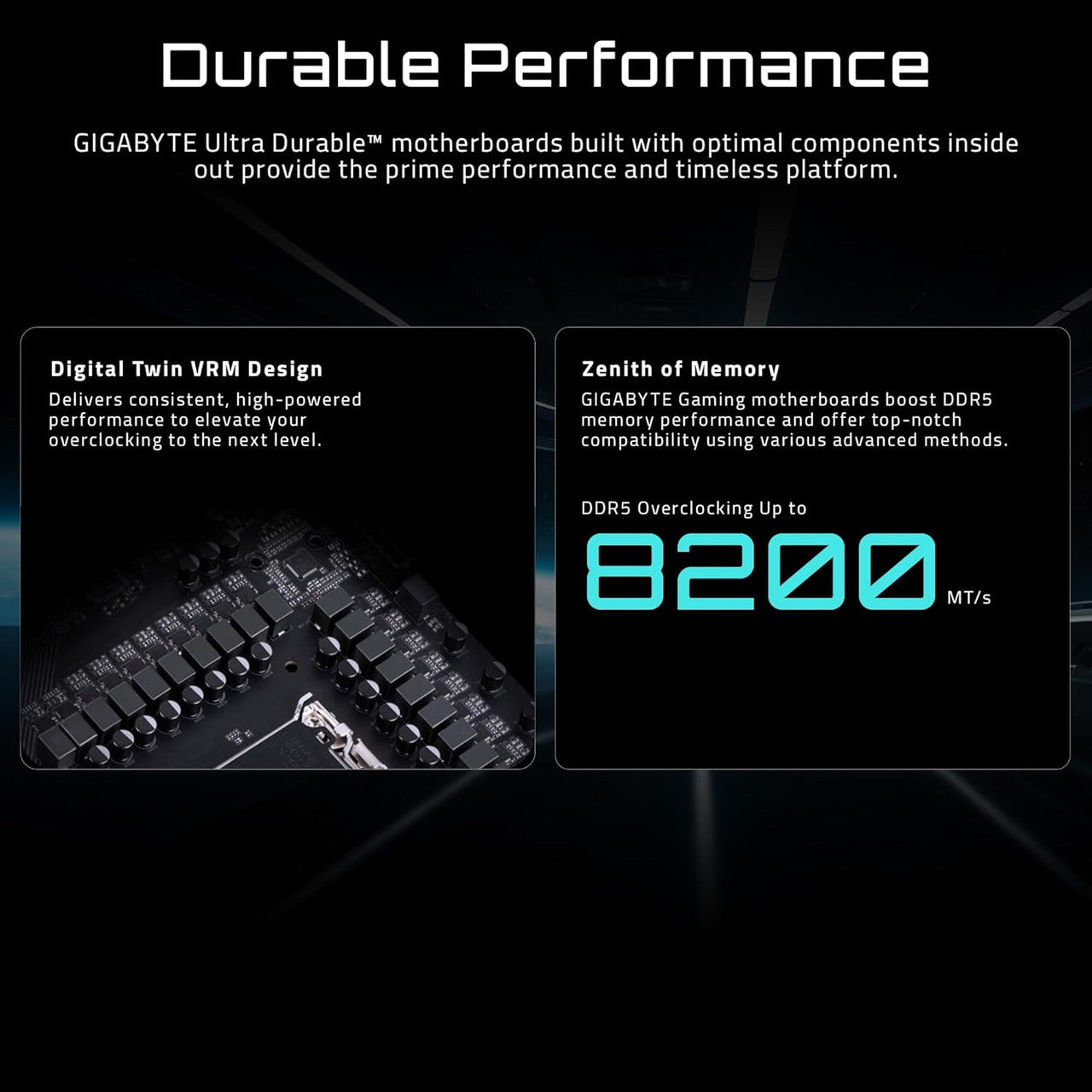 PCIe 5.0 x16 slot delivers maximum bandwidth for next-gen graphics cards and high-performance expansion.