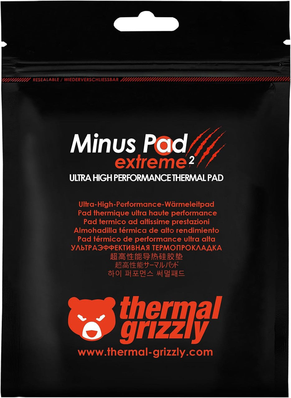 Thermal Grizzly Minus Pad V2 High Performance Thermal Pad 100x100x1.0mm Non-Hardening  GPU, SSD, RAM TG-MP-E2-100-100-10
