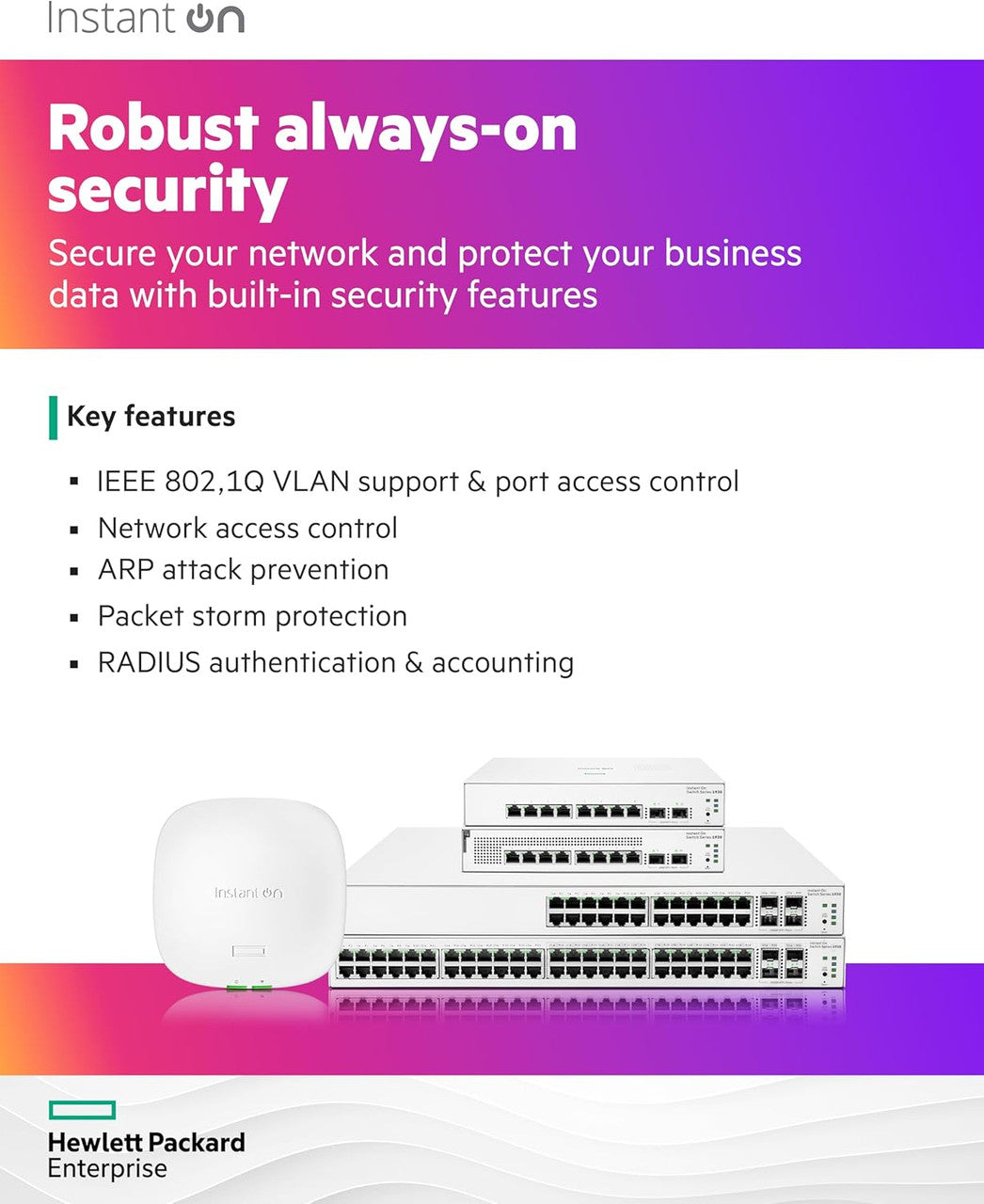 HPE Networking Instant On 1930 8-Port Gb Ethernet 8 x GE, 2X 1G SFP, L2+ Smart Switch US Cord | JL680A#ABA