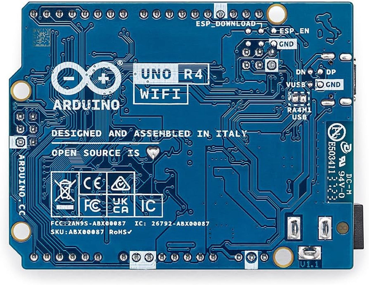 Arduino ABX00087 UNO R4 WiFi Renesas RA4M1 / ESP32-S3 (Pack of 4)
