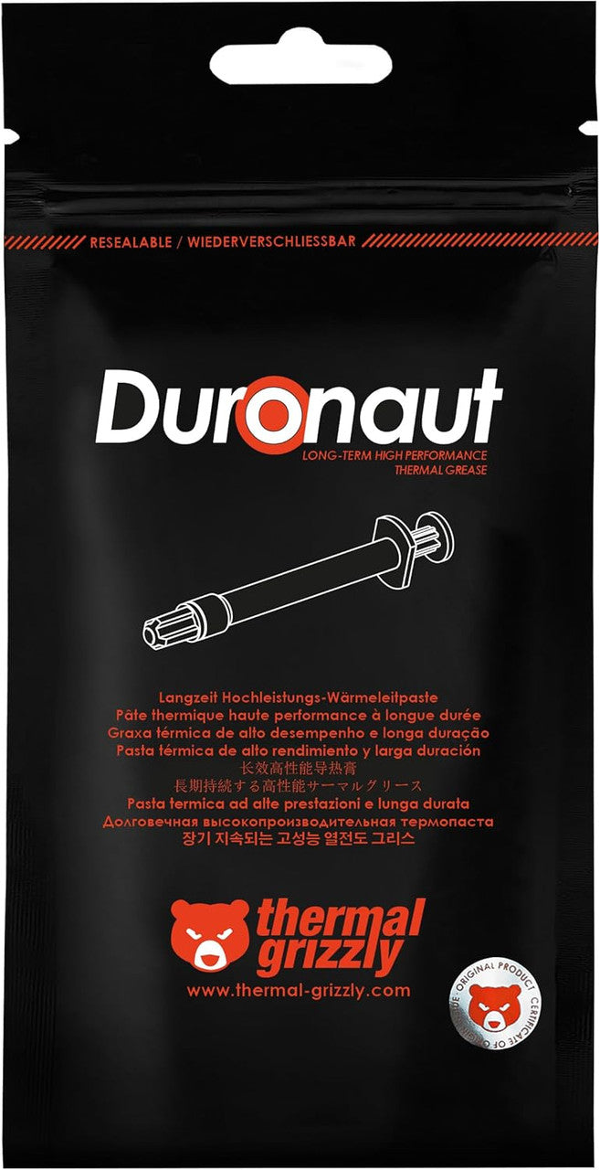 Thermal Grizzly Duronaut 6 G Enhanced Durability & High Performance Thermal Paste Conductivity CPU/GPU/PS4/PS5/Xbox TG-D-006-R
