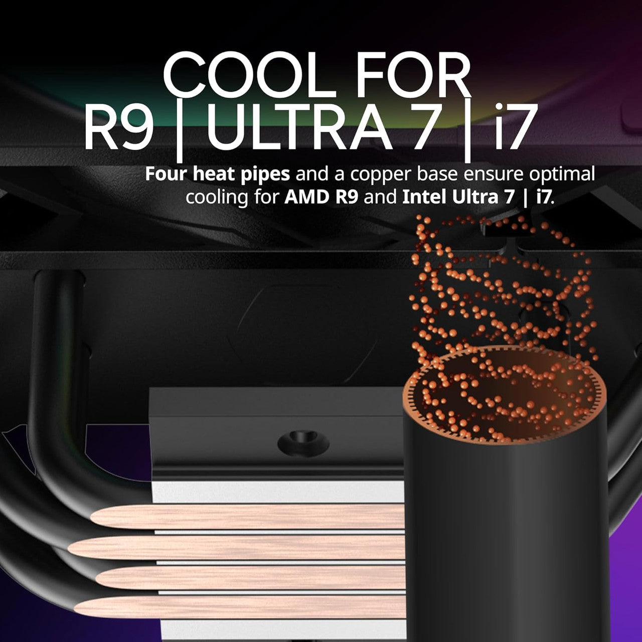 Cooler Master Hyper 212 Pro CPU Air Cooler, SickleFlow Edge 120 PWM Fan, Superconductive Composite RR-212S-25PZ-R1